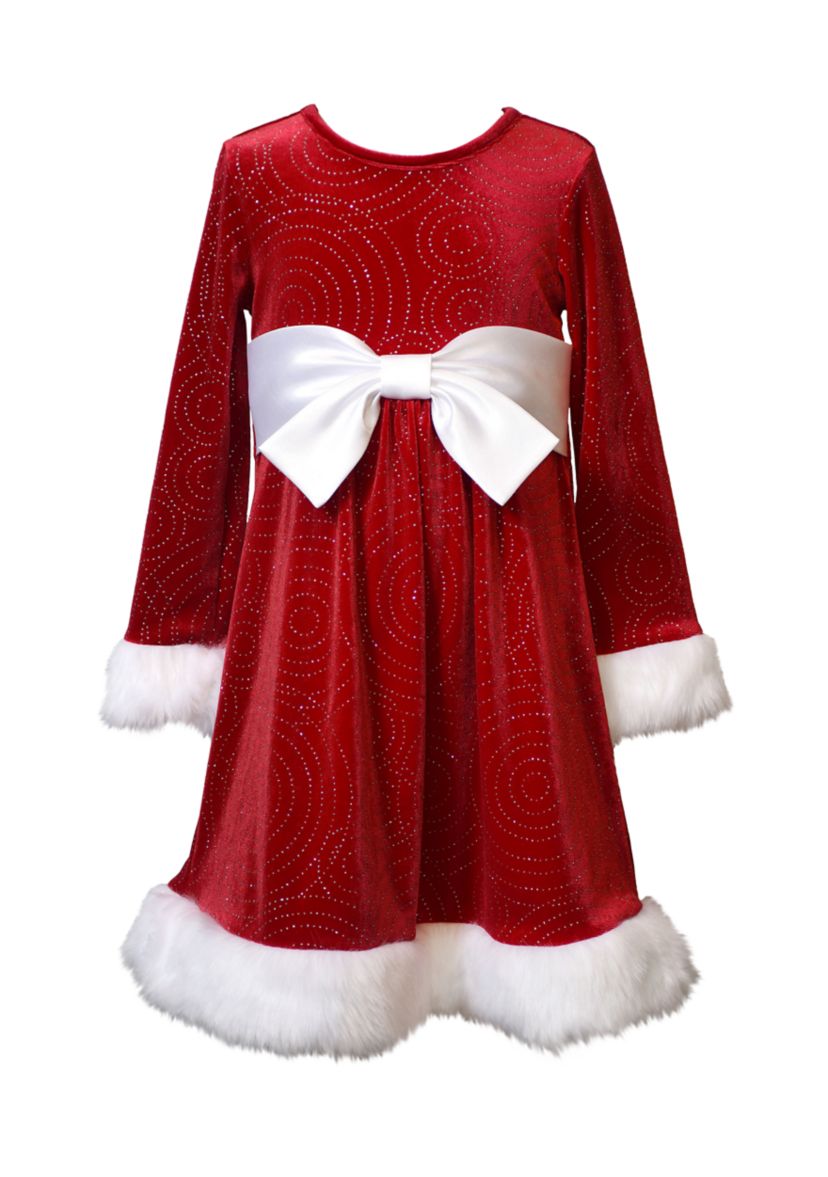 white christmas dresses Toddler Girl Santa Claus Christmas Dress main image 0
