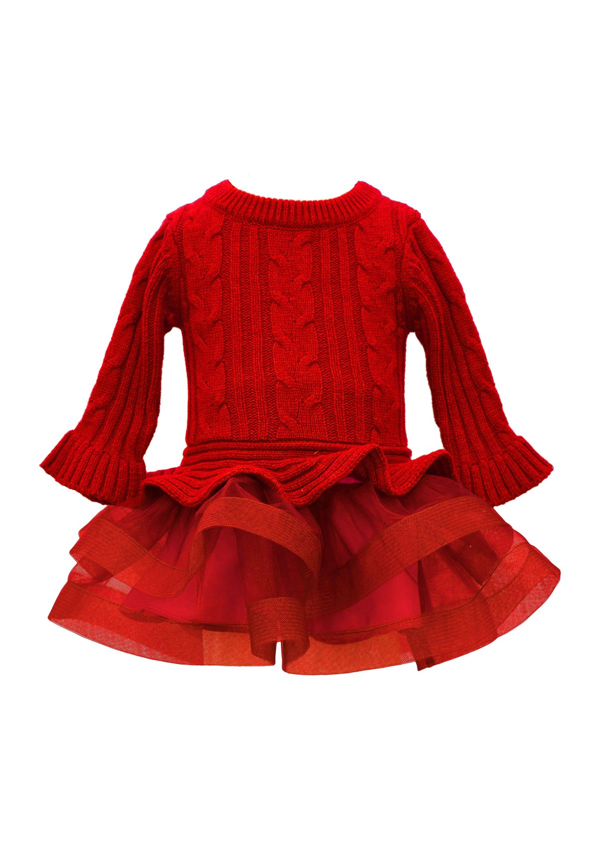 Baby Girls Cable Knit Sweater Dress