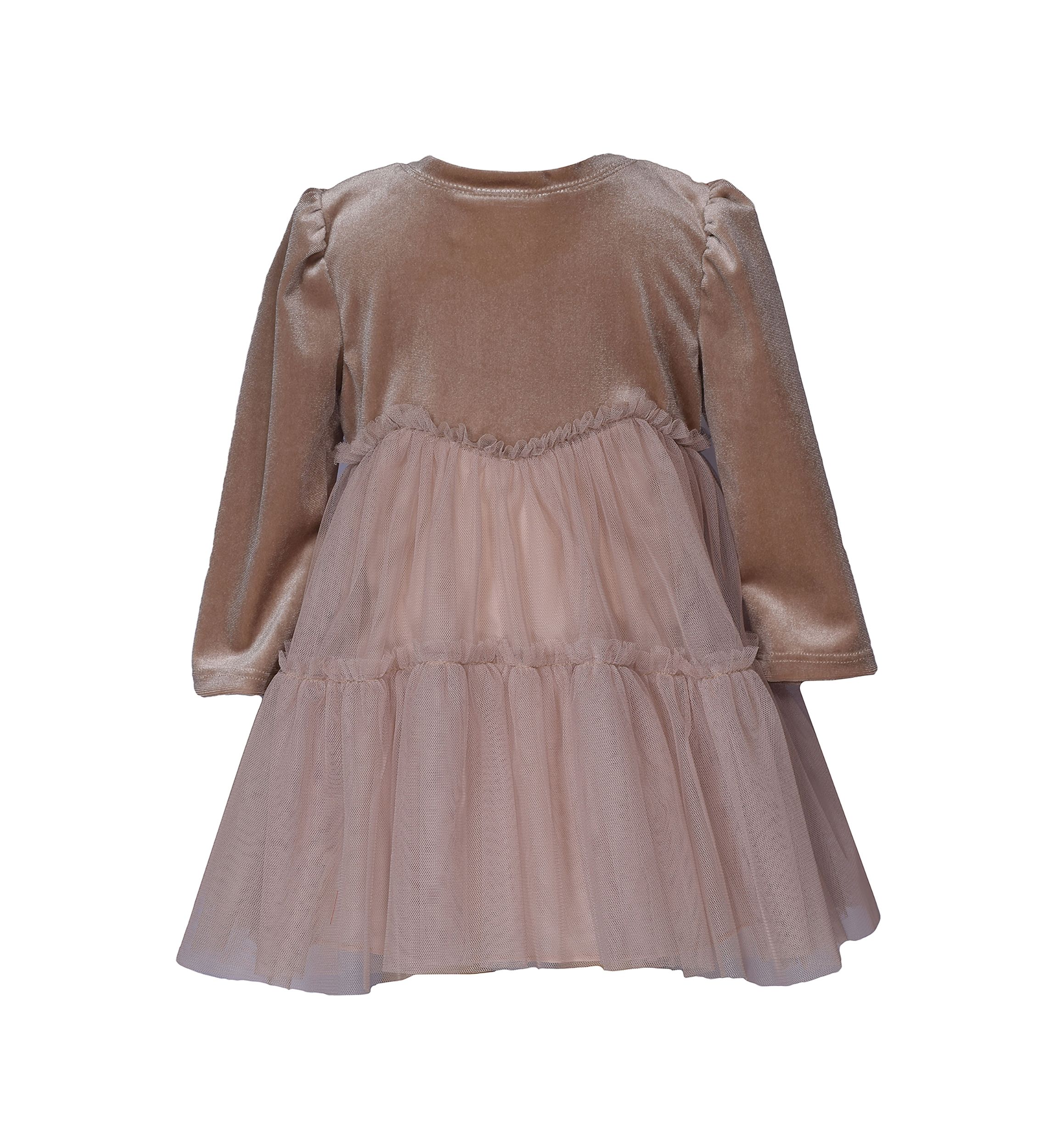 Baby Girls Velvet Mesh Dress