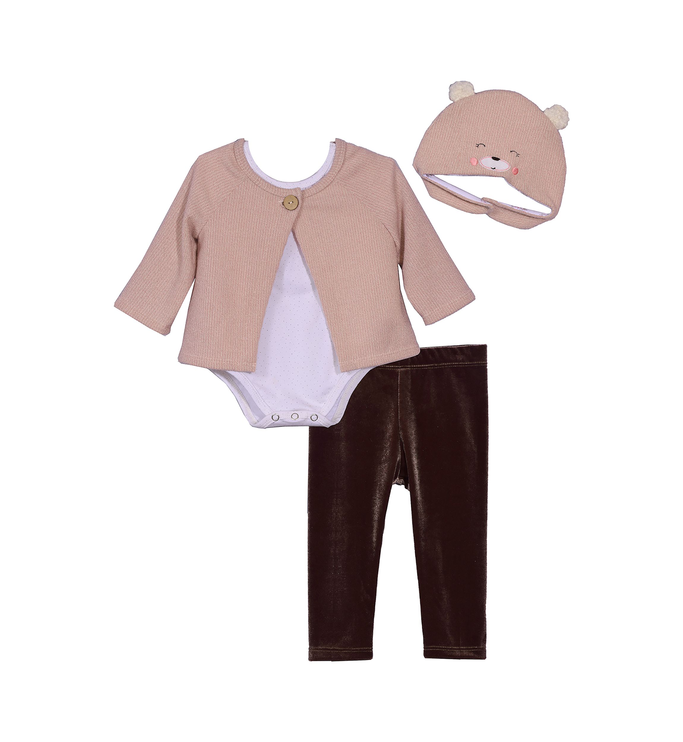 Baby Girls 4 Piece Velvet Take Me Home Set