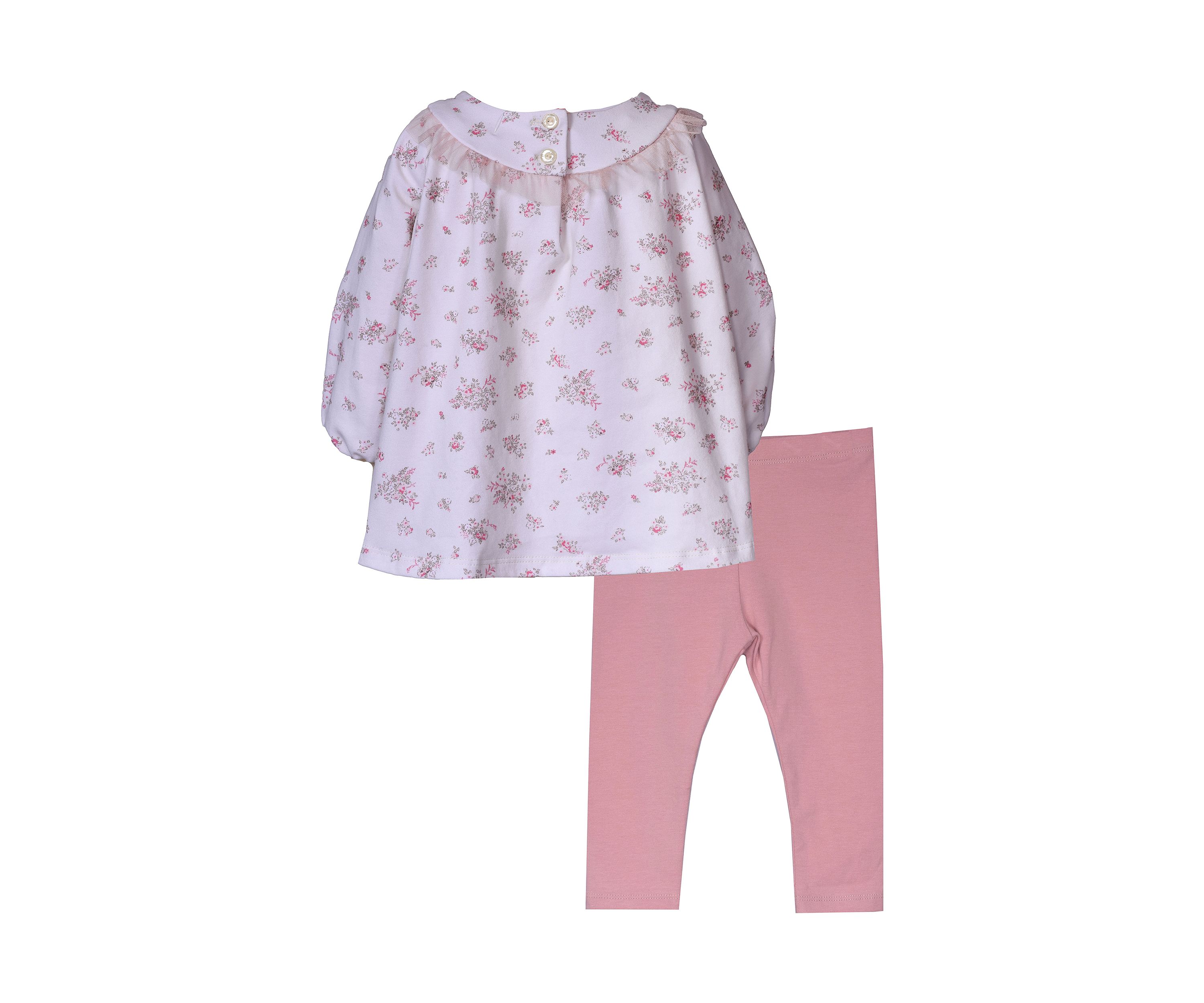 Baby Girls Floral Printed Top and Leggings Set