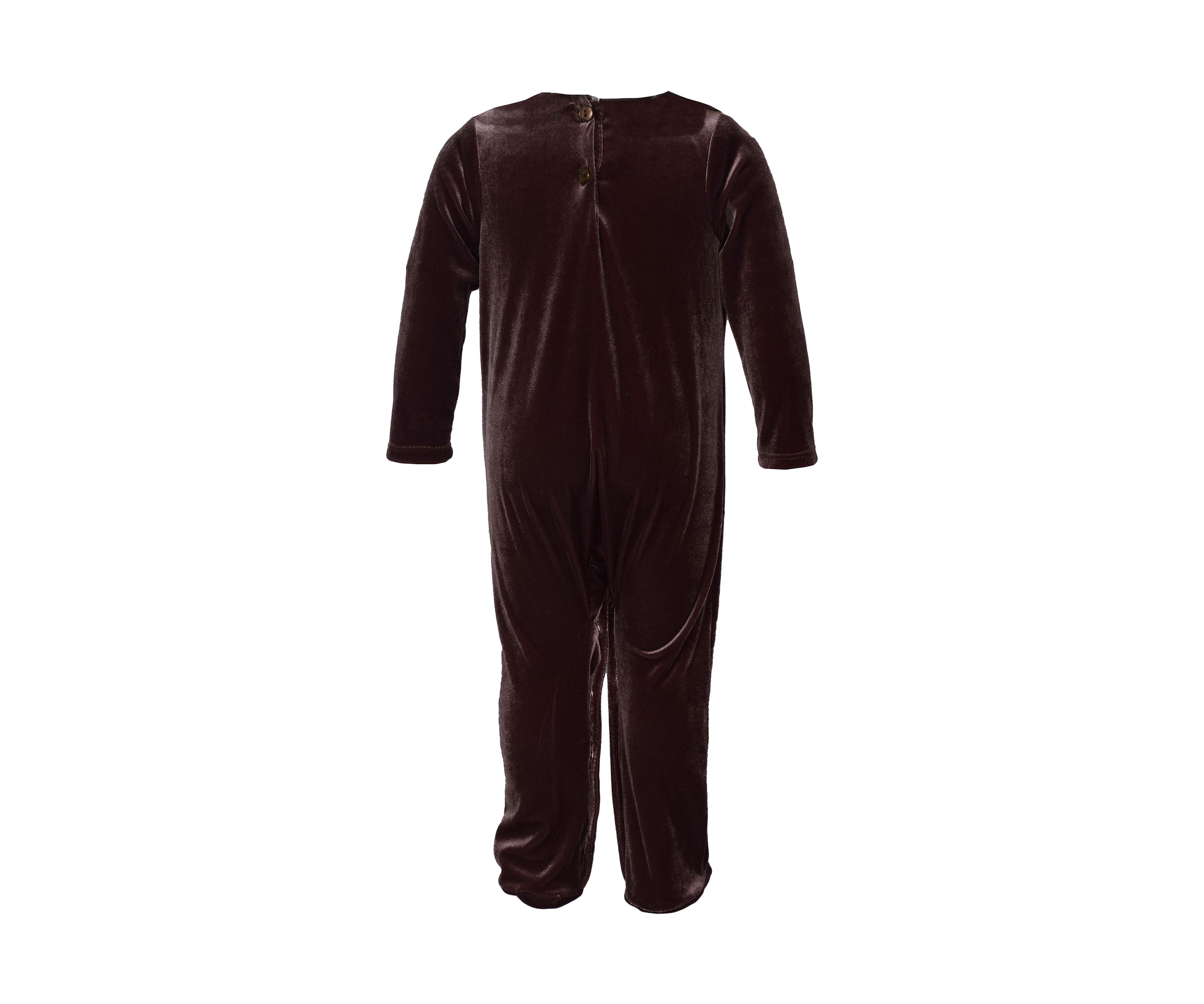 Baby Girls Velvet Footie Pajamas with Headband