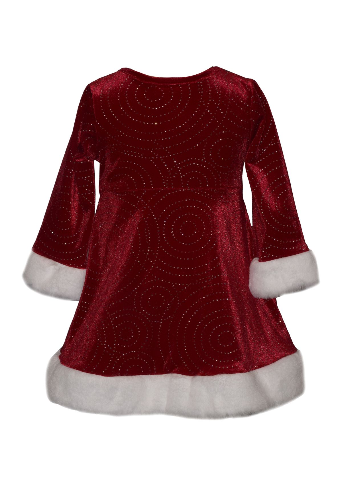Baby Girls Swirly Santa Dress