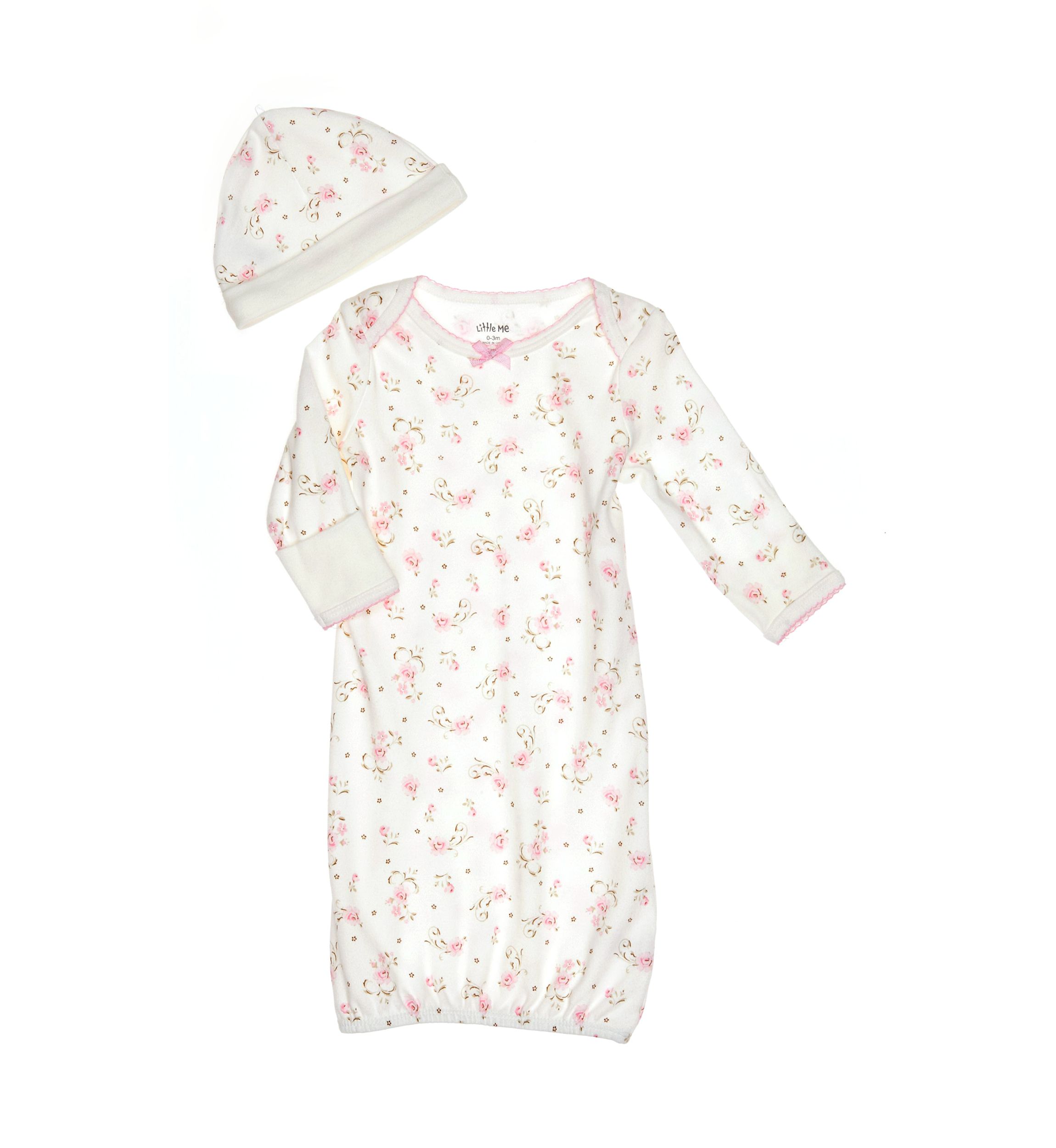 Vintage Rose Gown with Hat