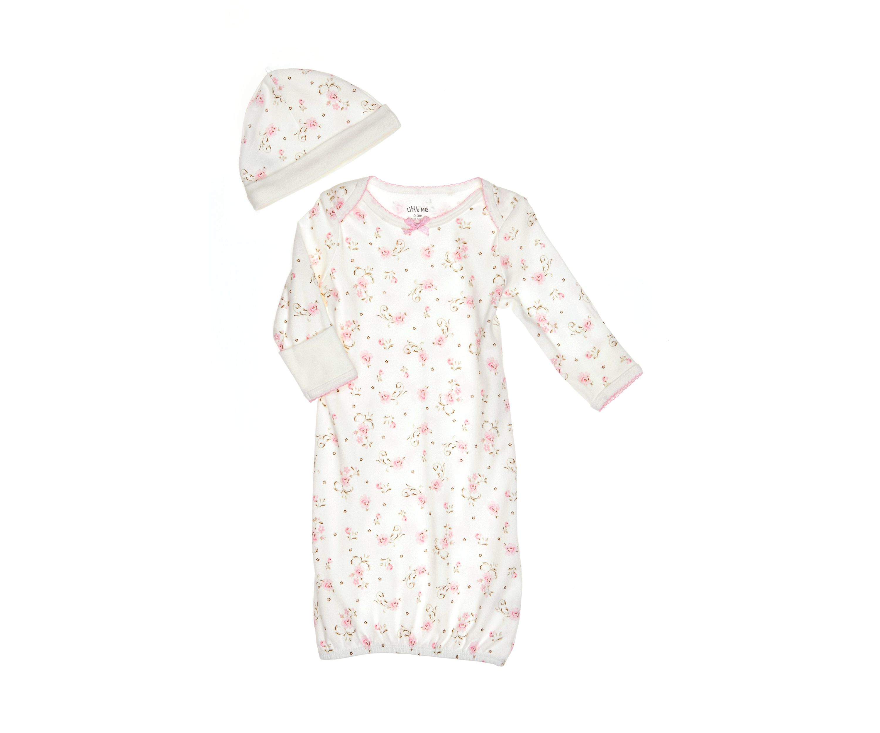 Vintage Rose Gown with Hat