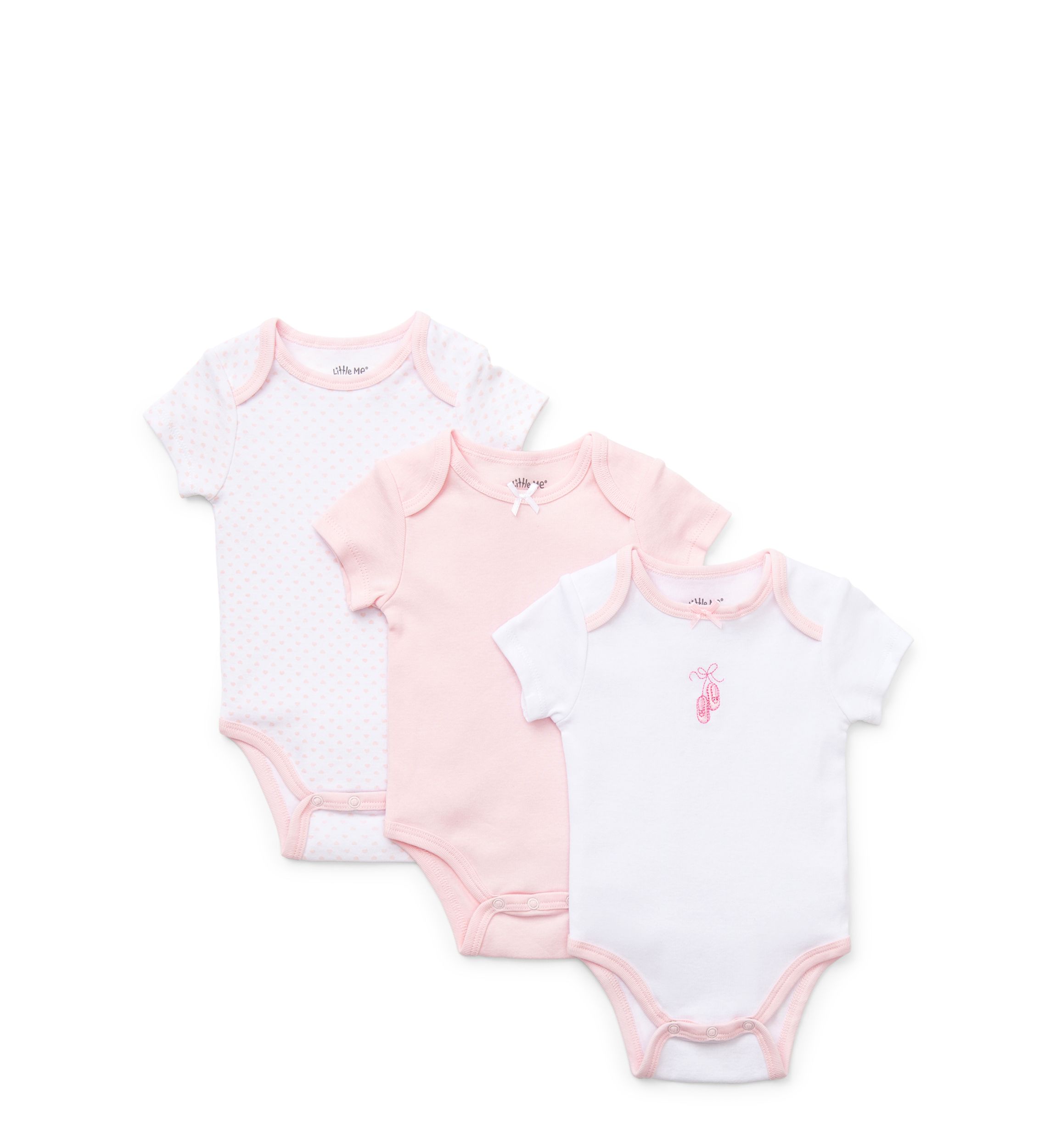 3-Pack Ballerina Bodysuits