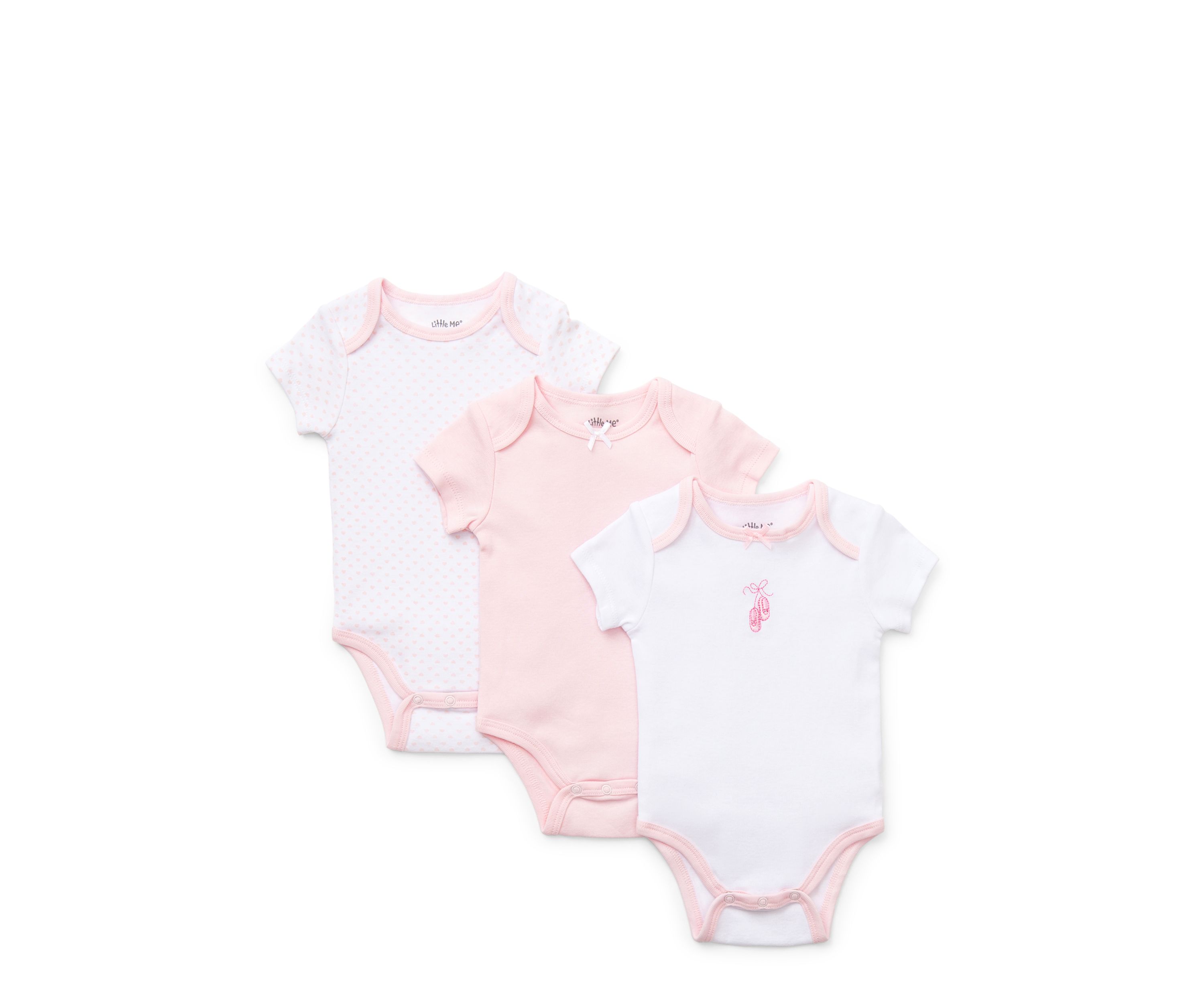 3-Pack Ballerina Bodysuits