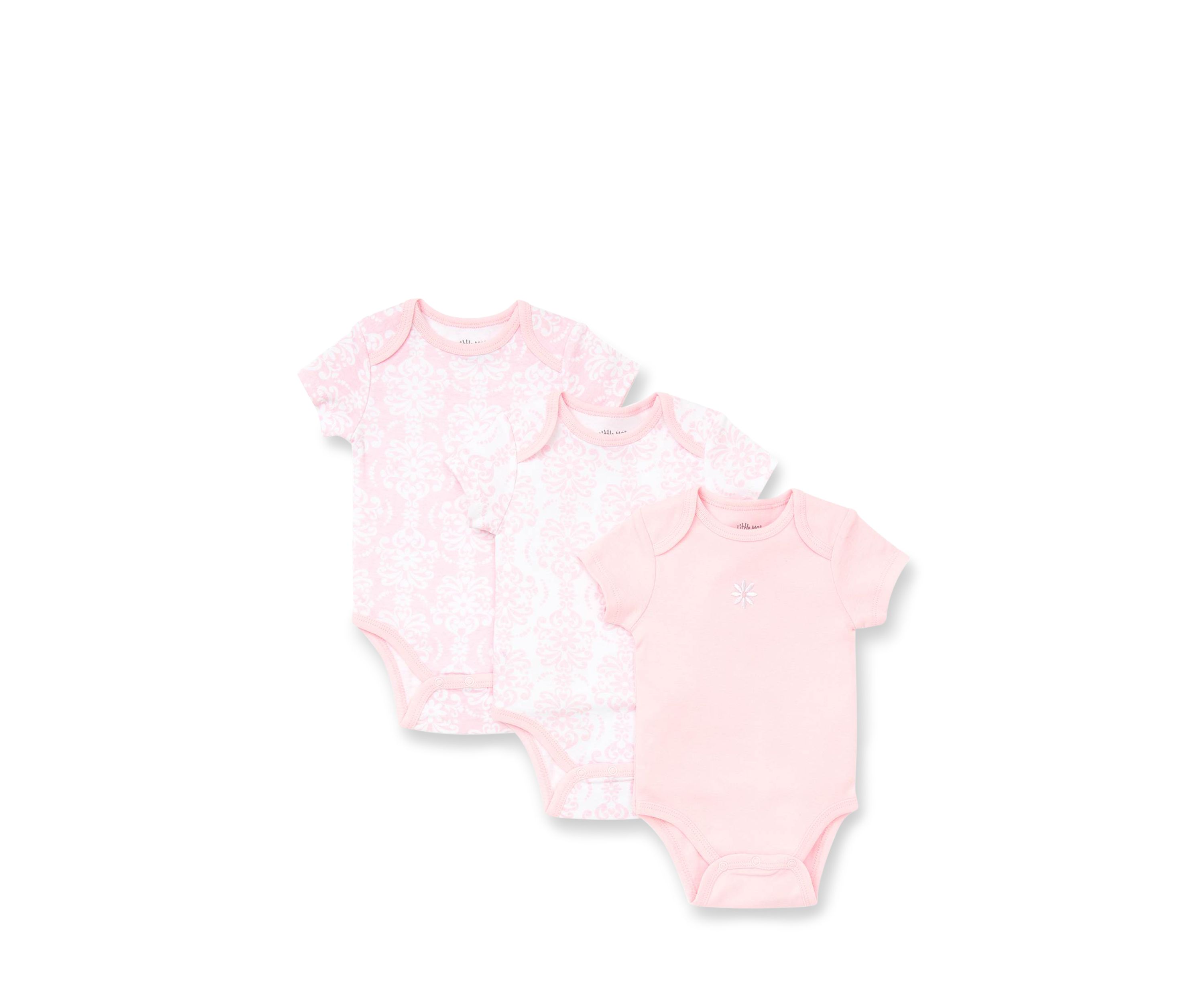3-Pack Damask Bodysuits