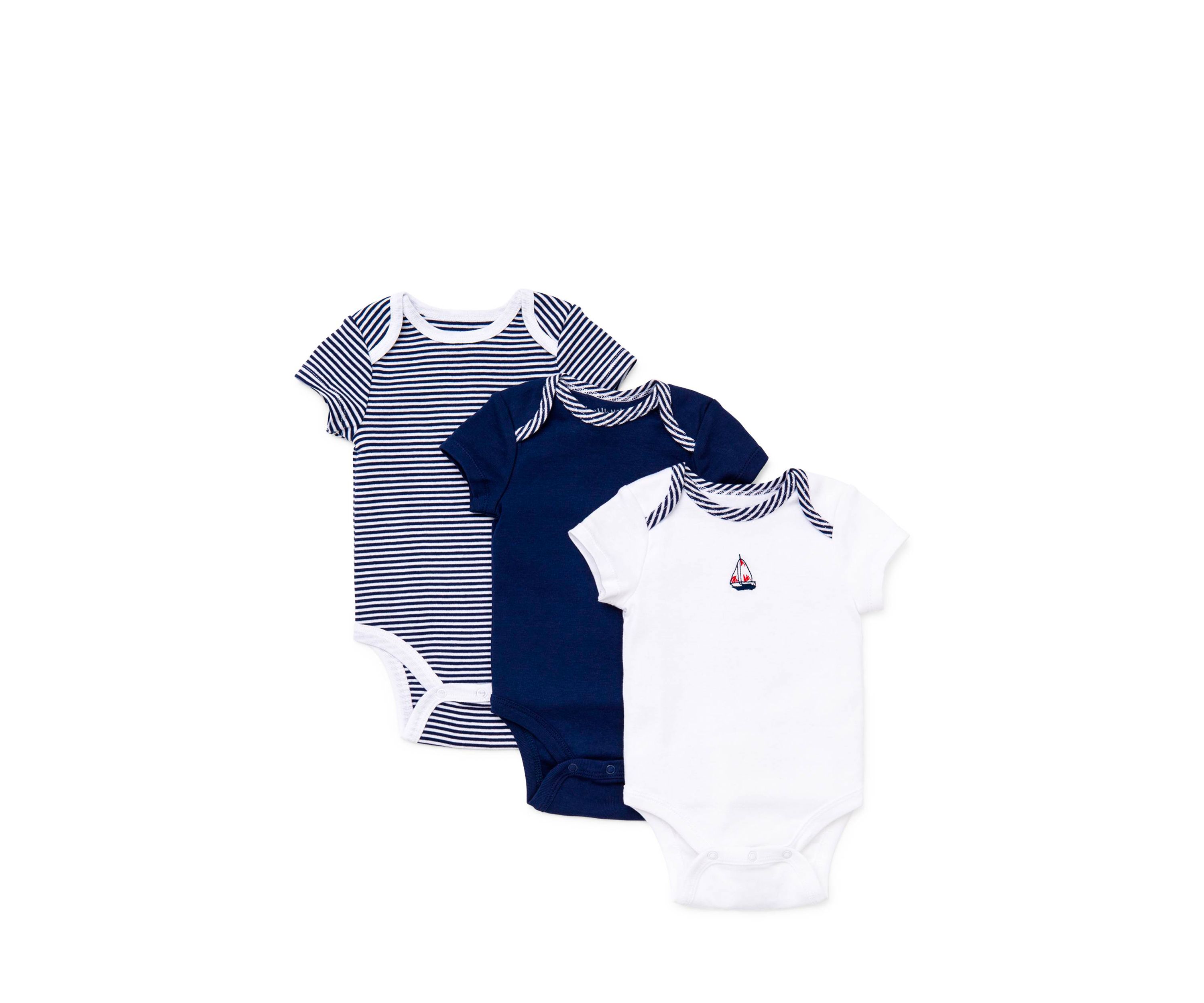 3-Pack Sailboat Bodysuits
