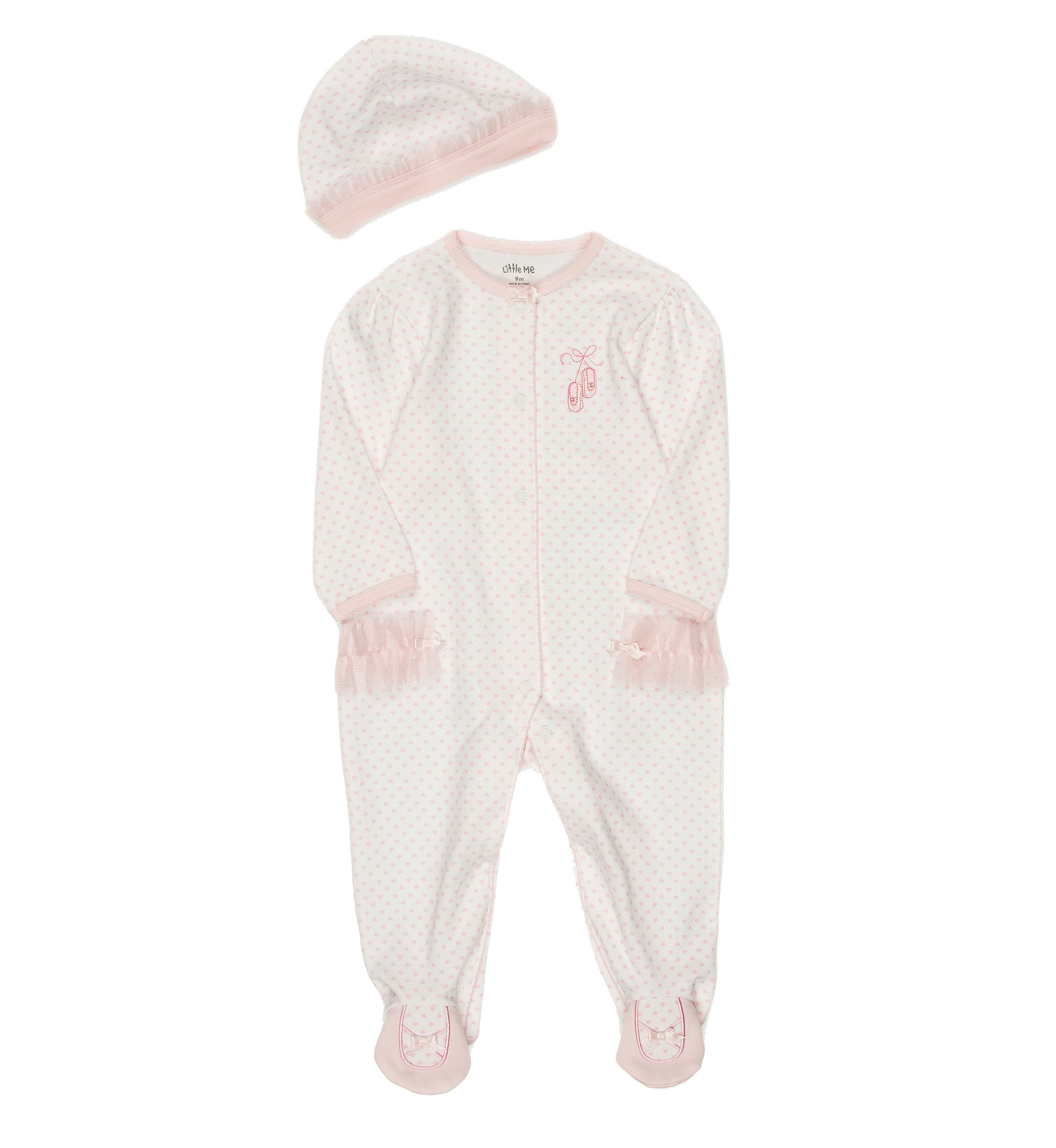 Newborn Girl Ballerina Footie
