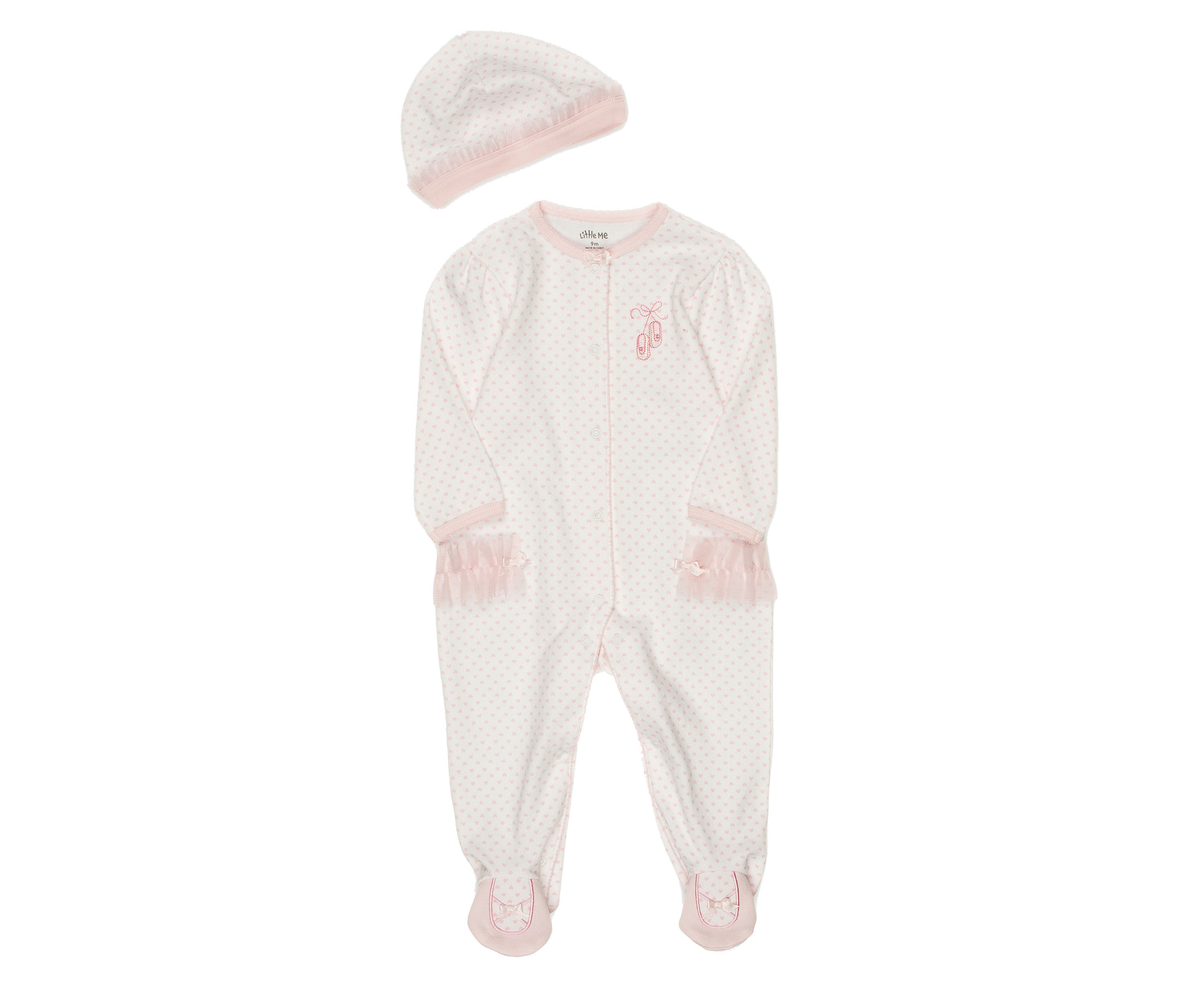 Newborn Girl Ballerina Footie