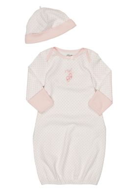 Little Me Newborn Girl Ballerina Gown with Hat