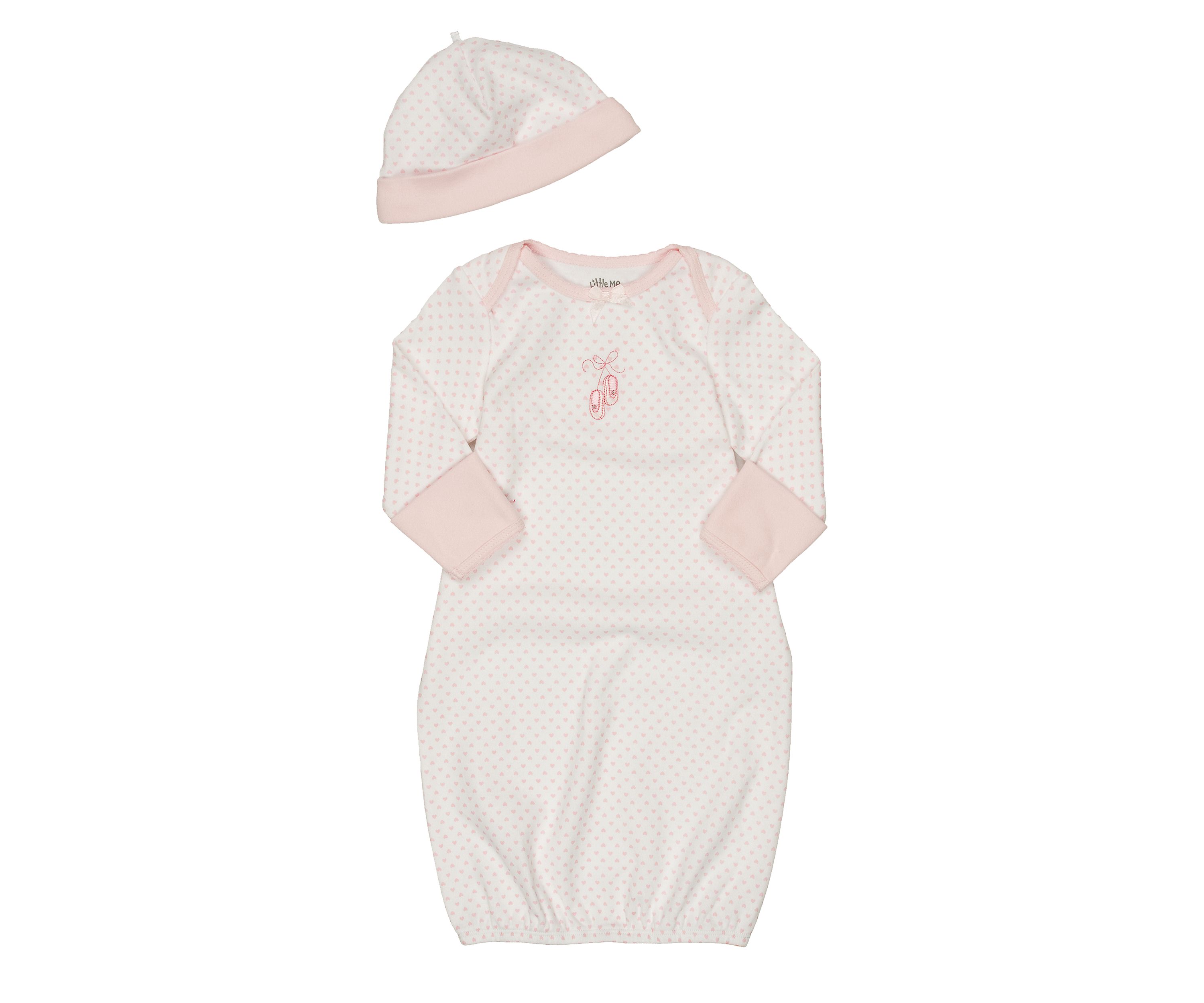 Newborn Girl Ballerina Gown with Hat