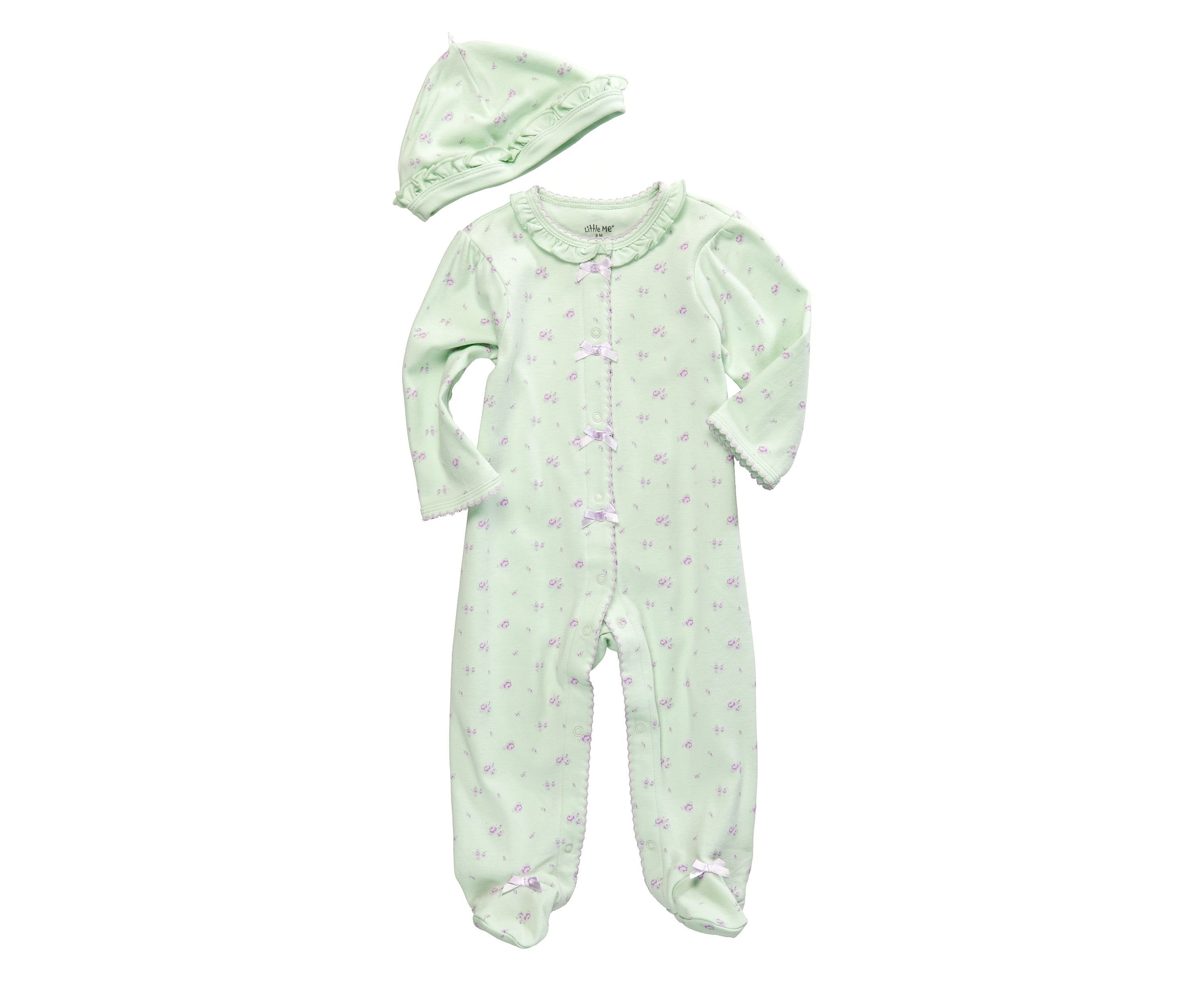 Petite Rose Footie with Hat