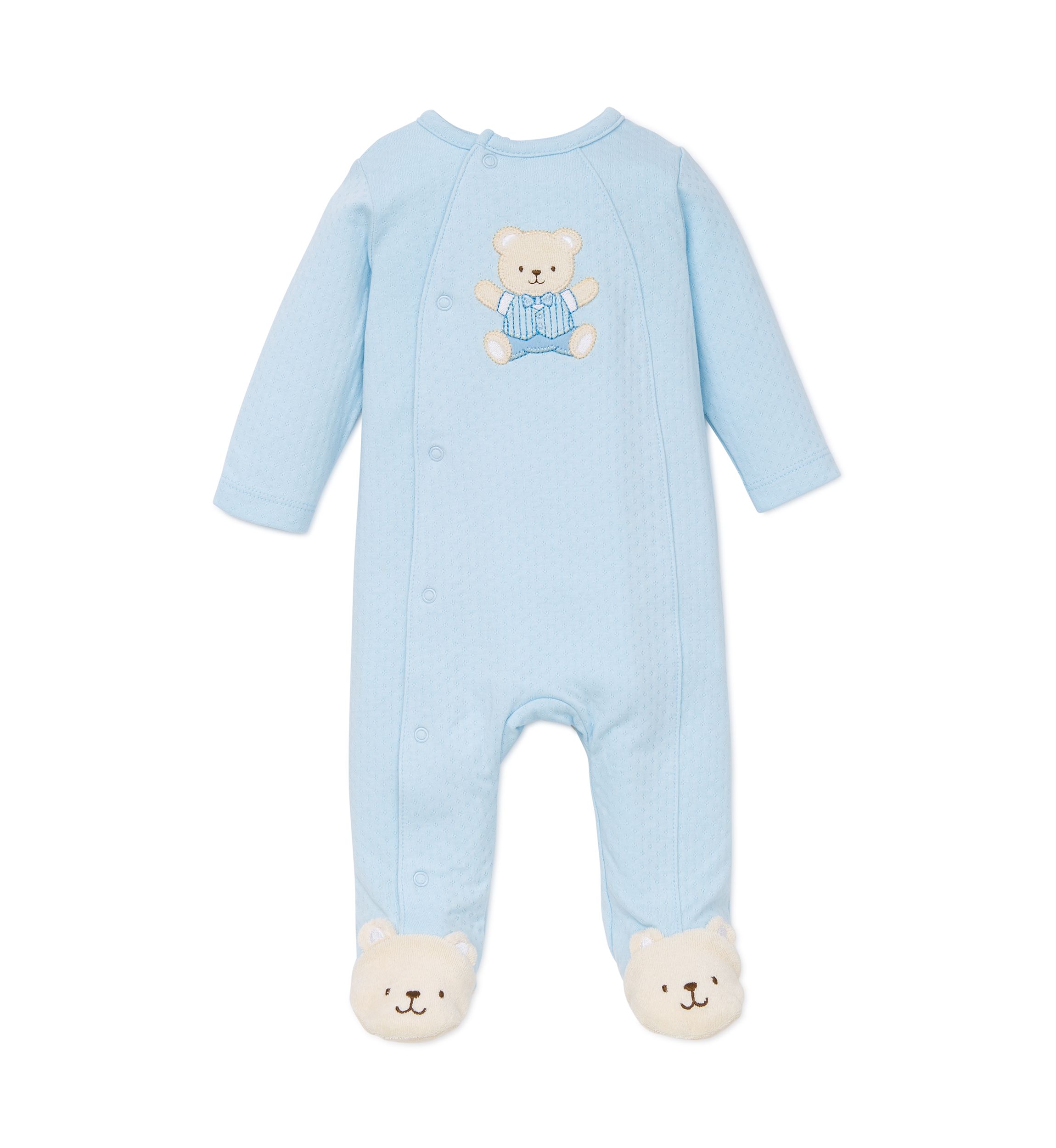 Baby Boys Cute Bear Footie Pajamas