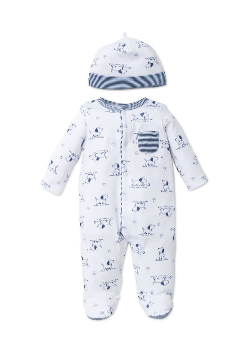 2-Piece Puppy Footie and Hat Set