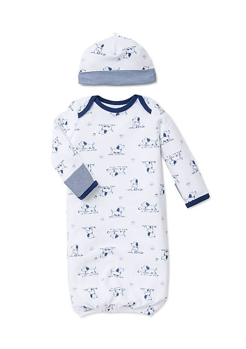 Little Me 2-Piece Puppy Sleeper Gown and Hat