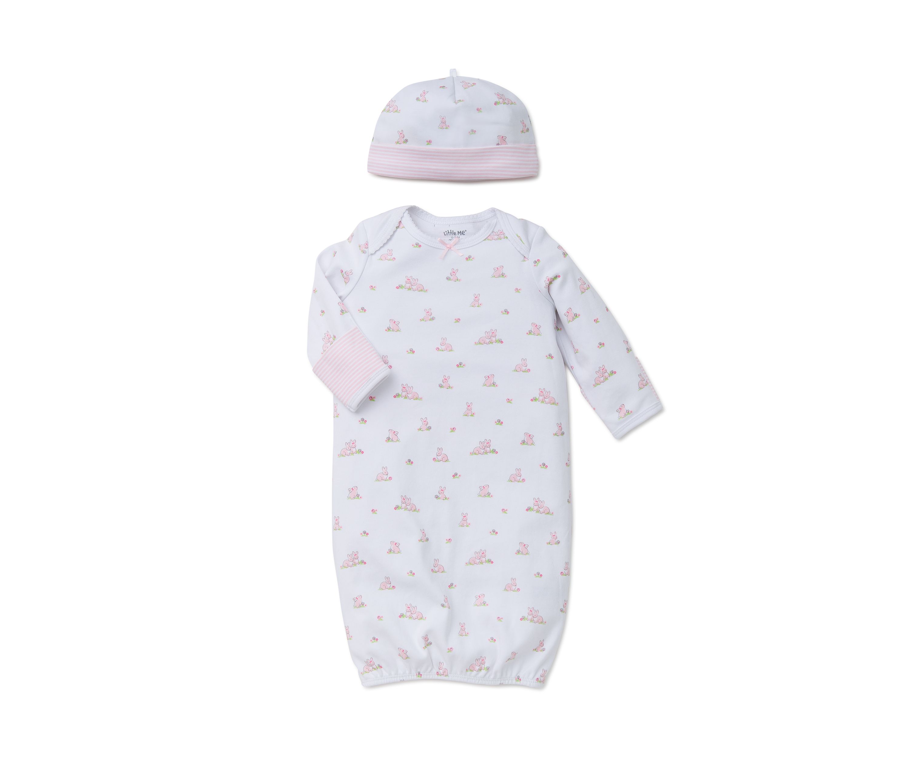 2-Piece Bunny Gown and Hat Set