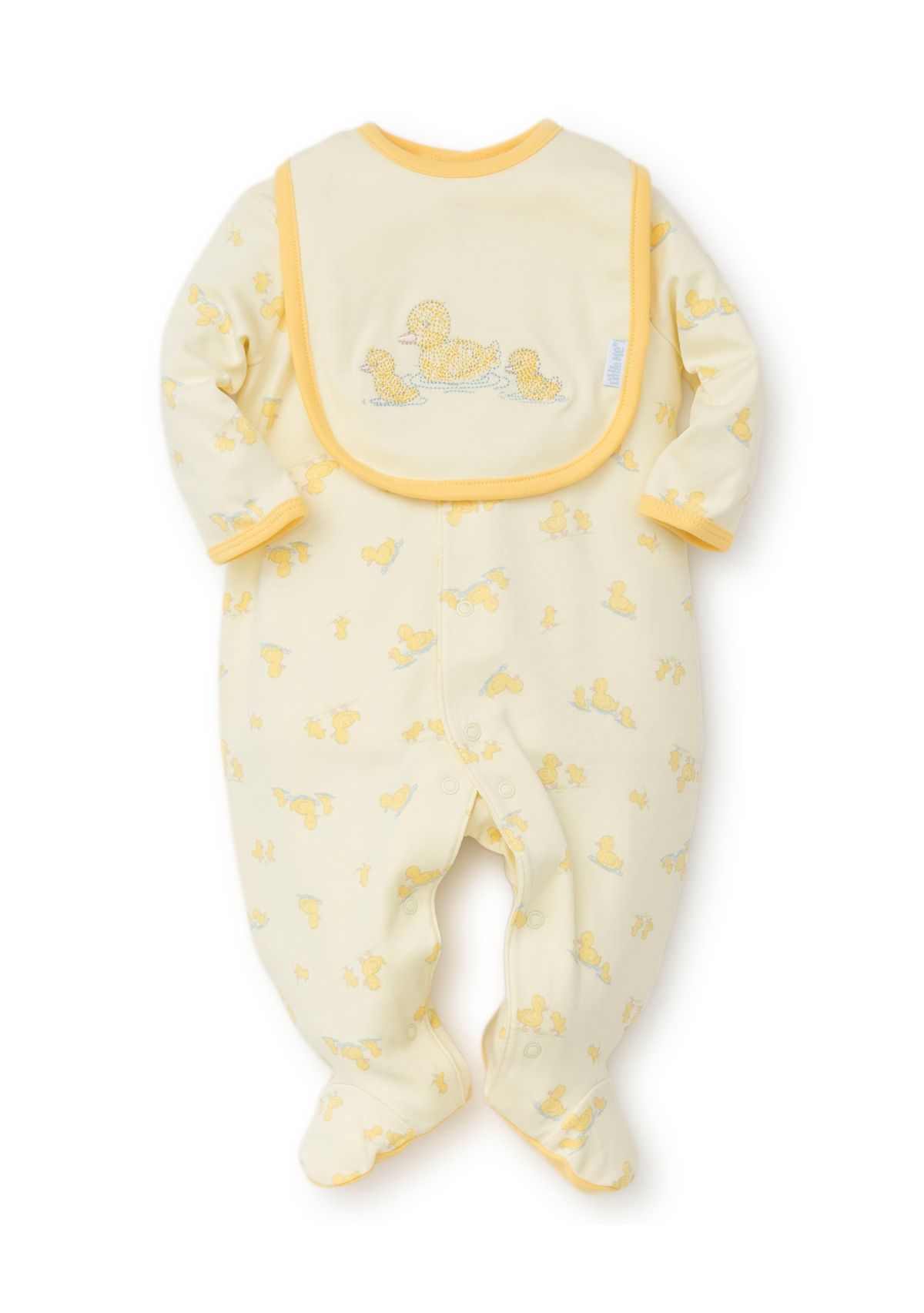  Little Ducks Footie with Bib- Infant Boys 