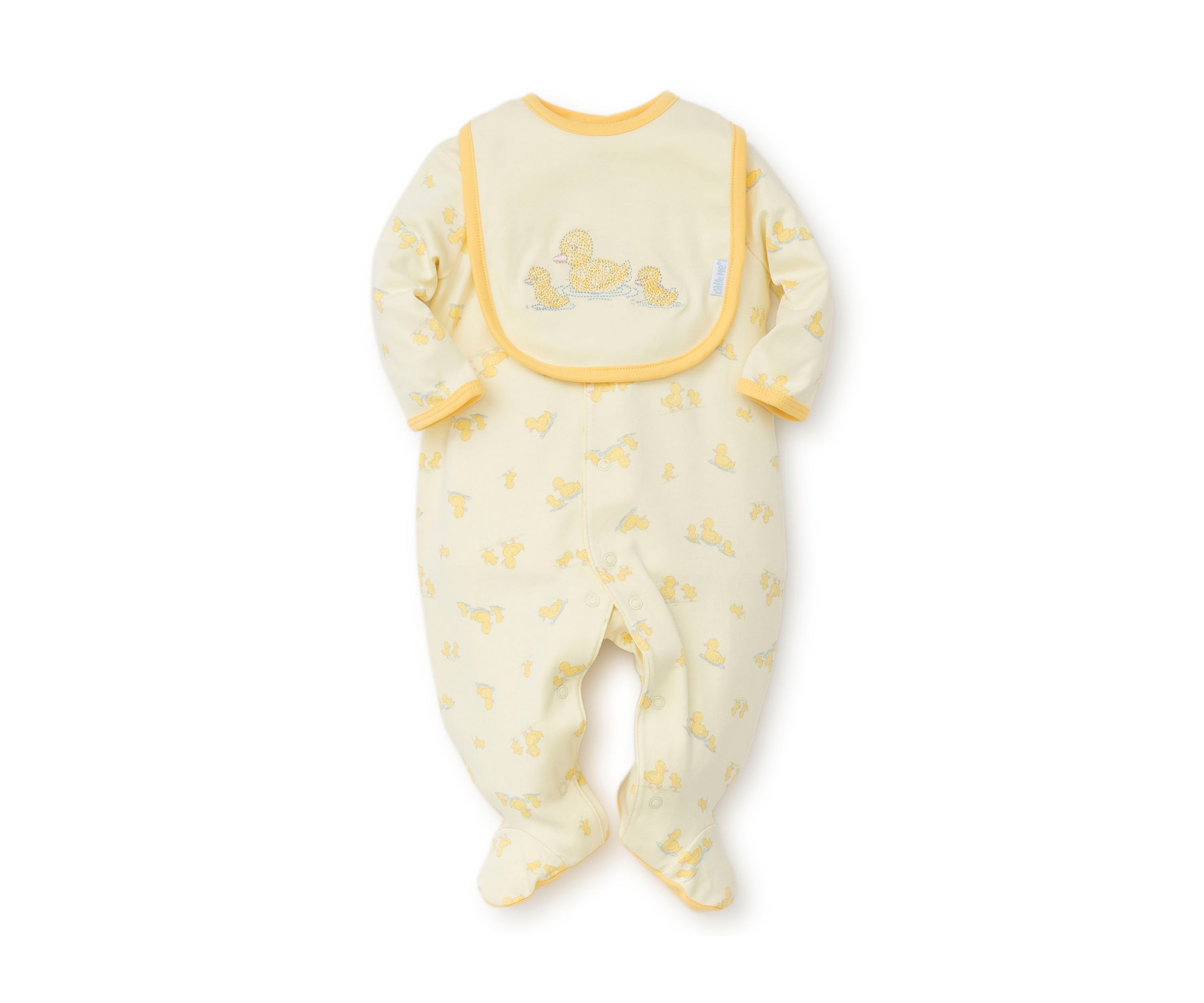  Little Ducks Footie with Bib- Infant Boys 