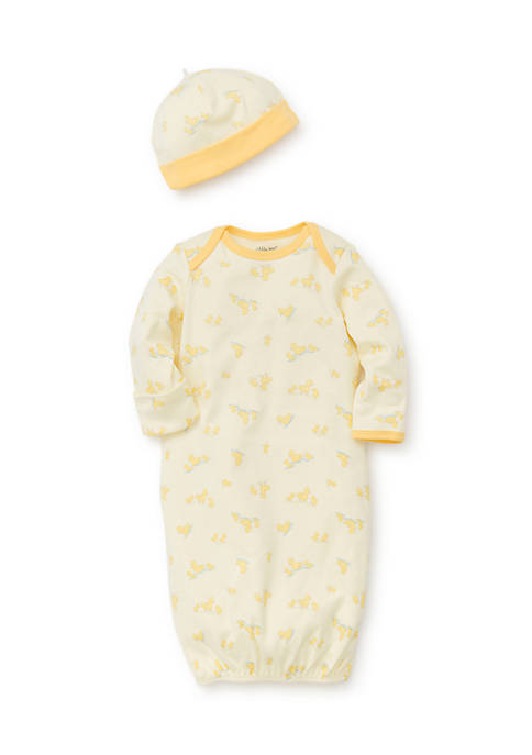 Little Me Baby Boys Little Ducks Gown with