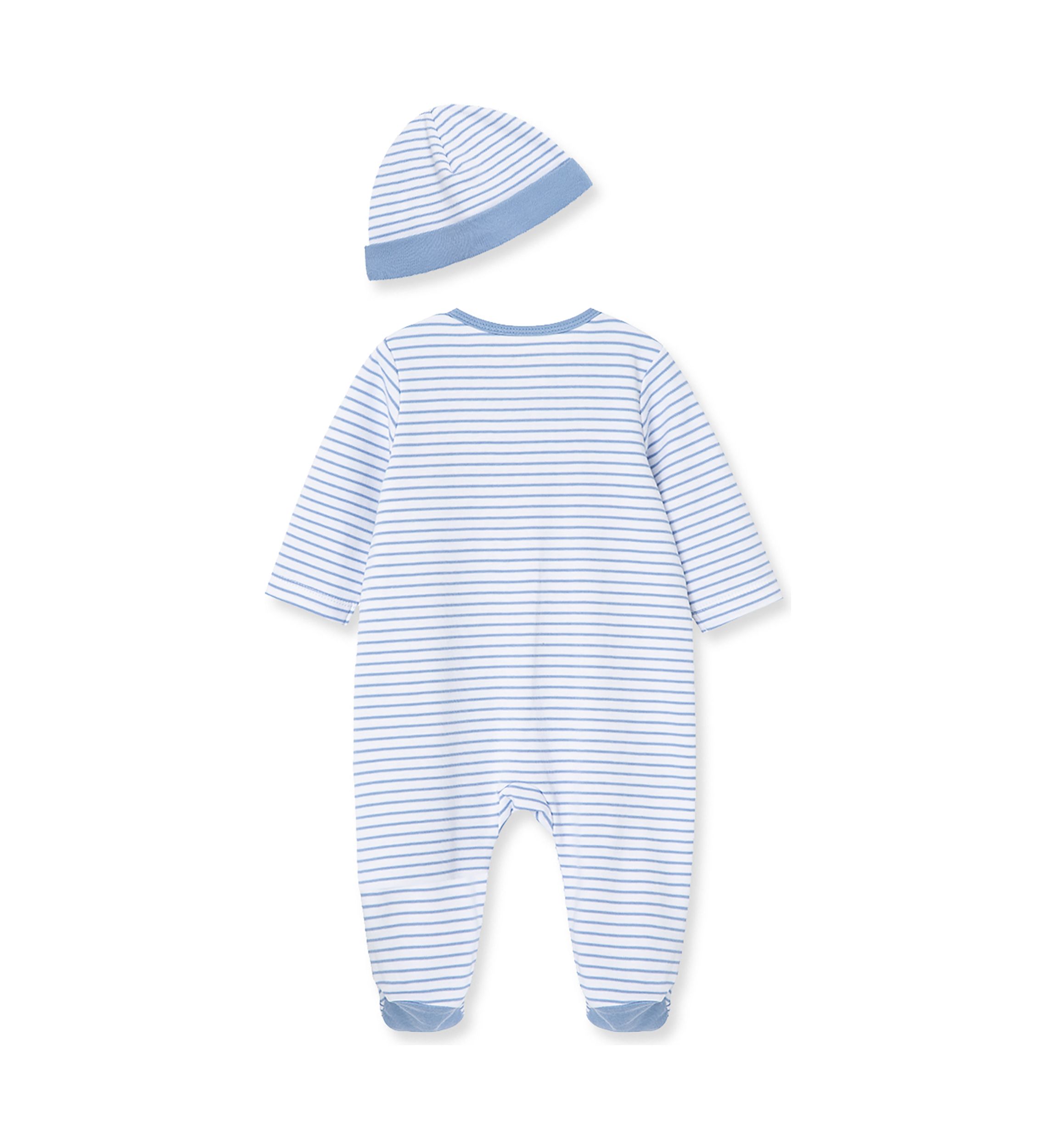 Baby Boys Elephant footie with Hat