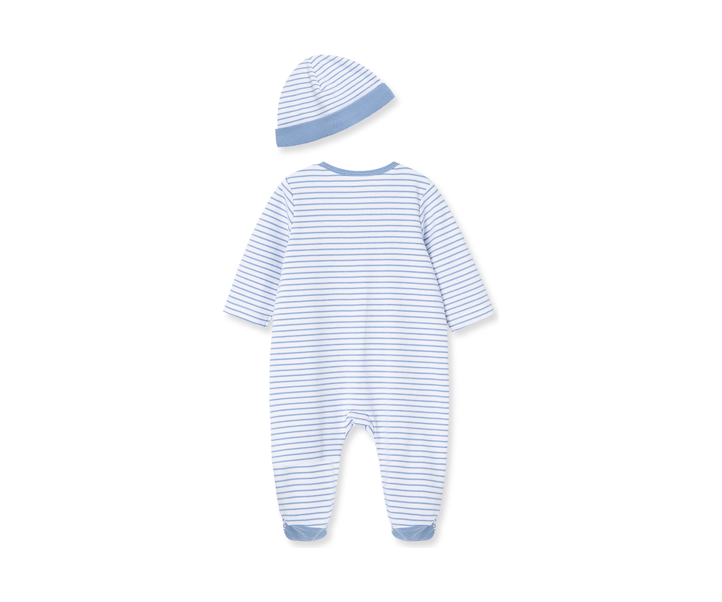 Baby Boys Elephant footie with Hat