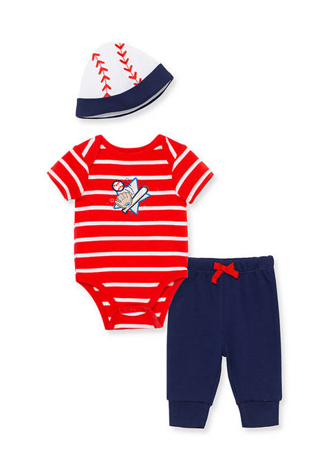 Little Me Baby Boys Baseball Bodysuit Pants Set