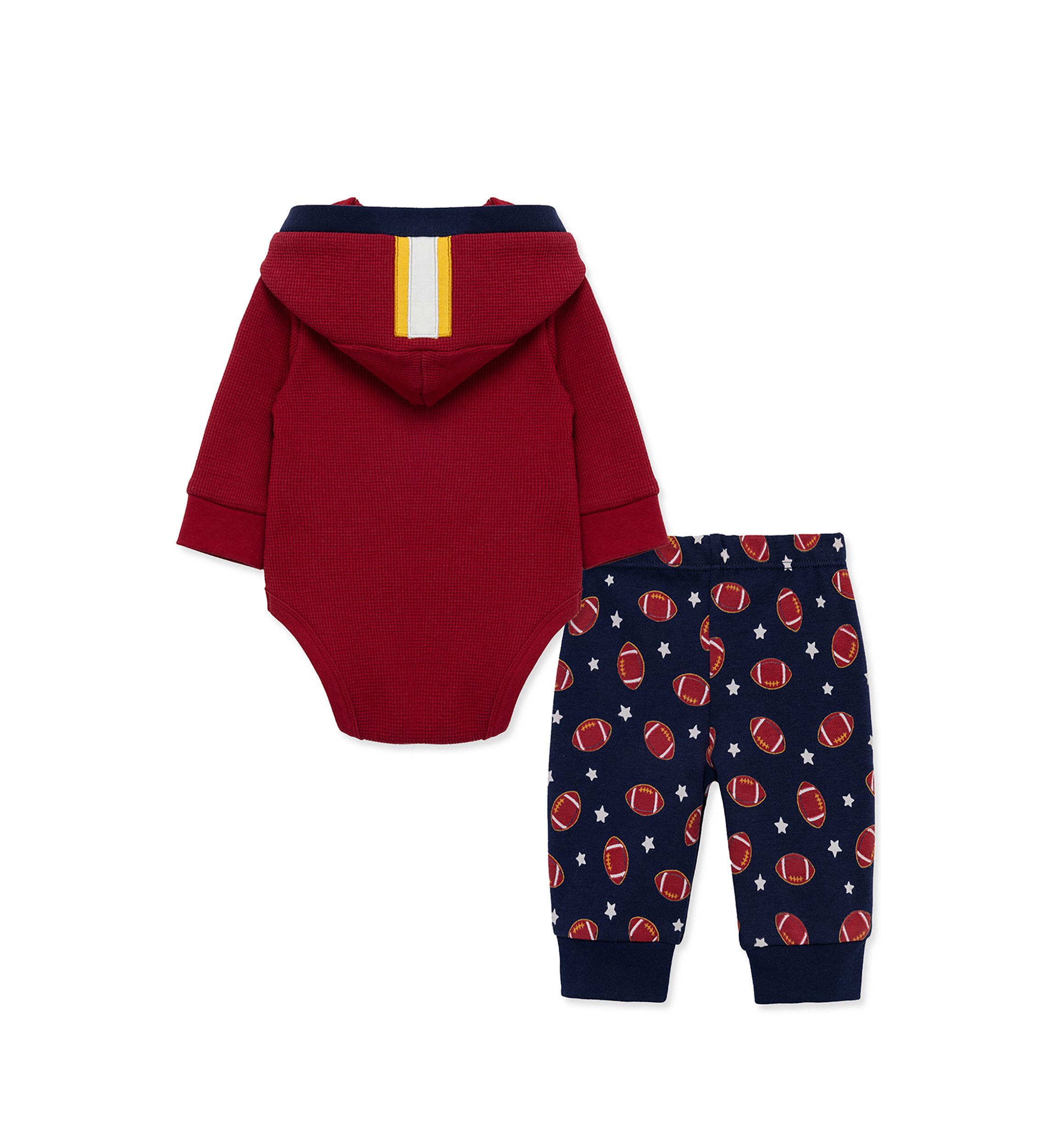 Baby Boys Football Printed Bodysuit and Pants Set