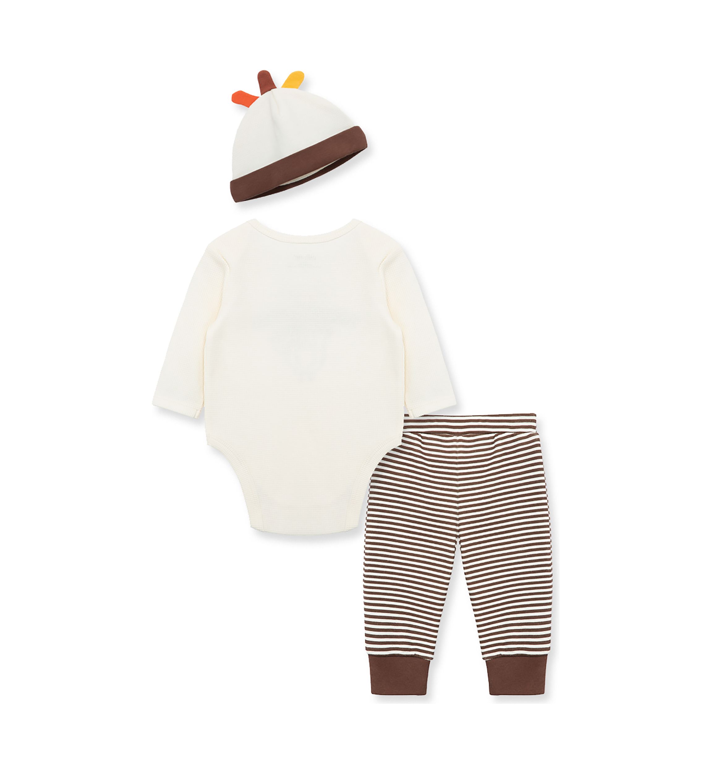 Baby Boys Turkey Bodysuit Set with Hat