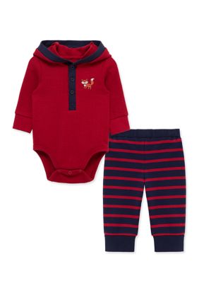 Little Me Baby Boys Fox Bodysuit and Pants Set