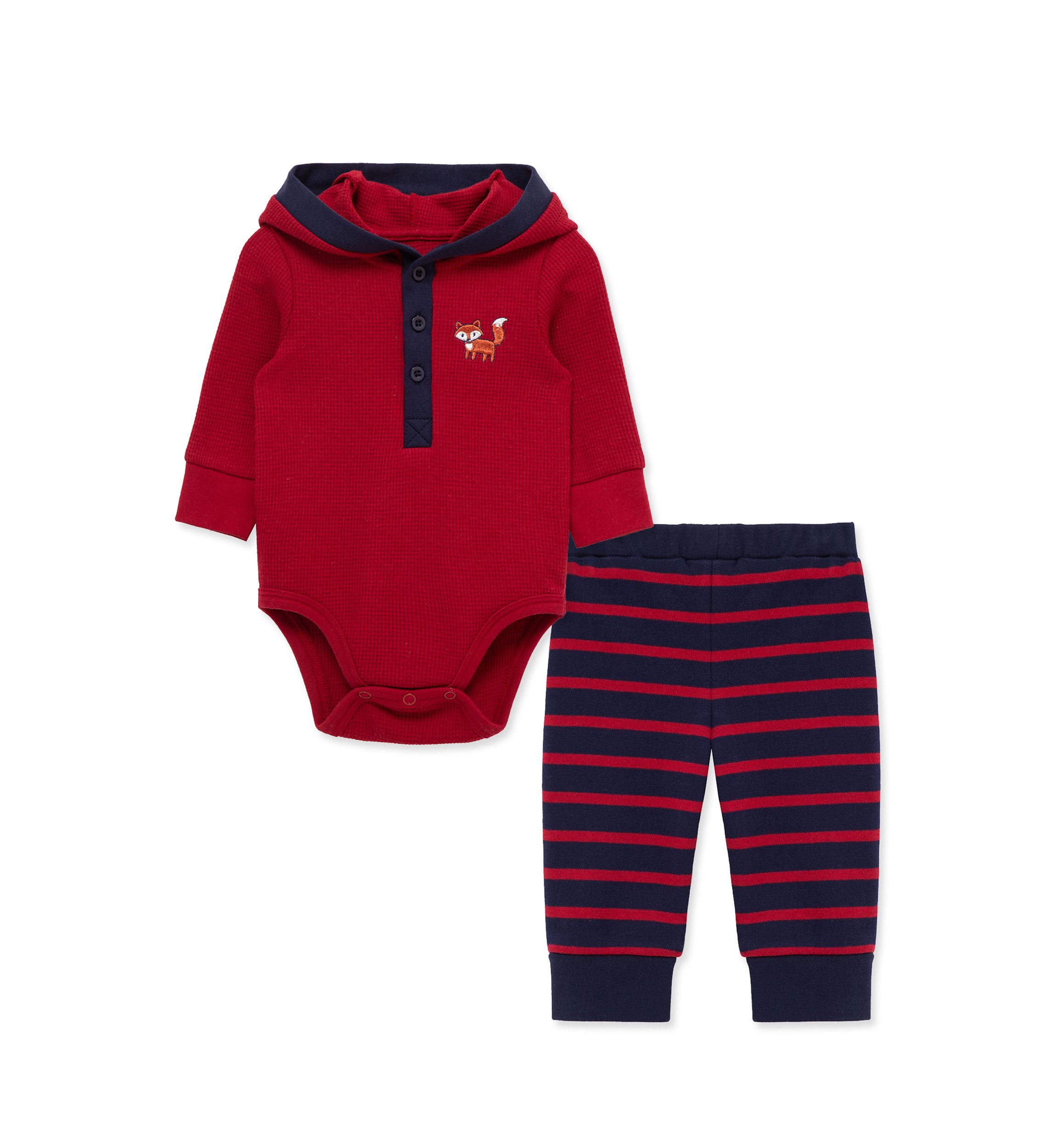 Baby Boys Fox Bodysuit and Pants Set