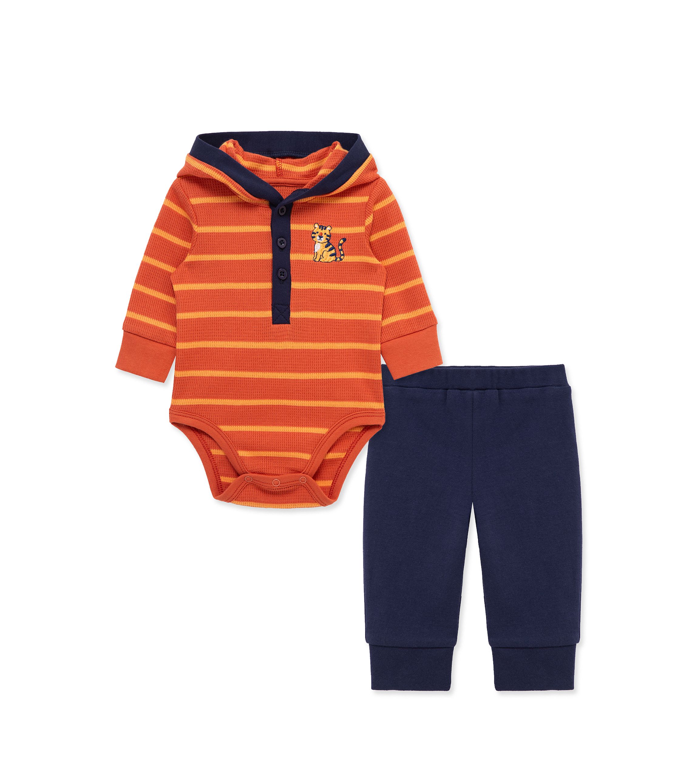 Baby Boys Tiger Bodysuit and Pant Set