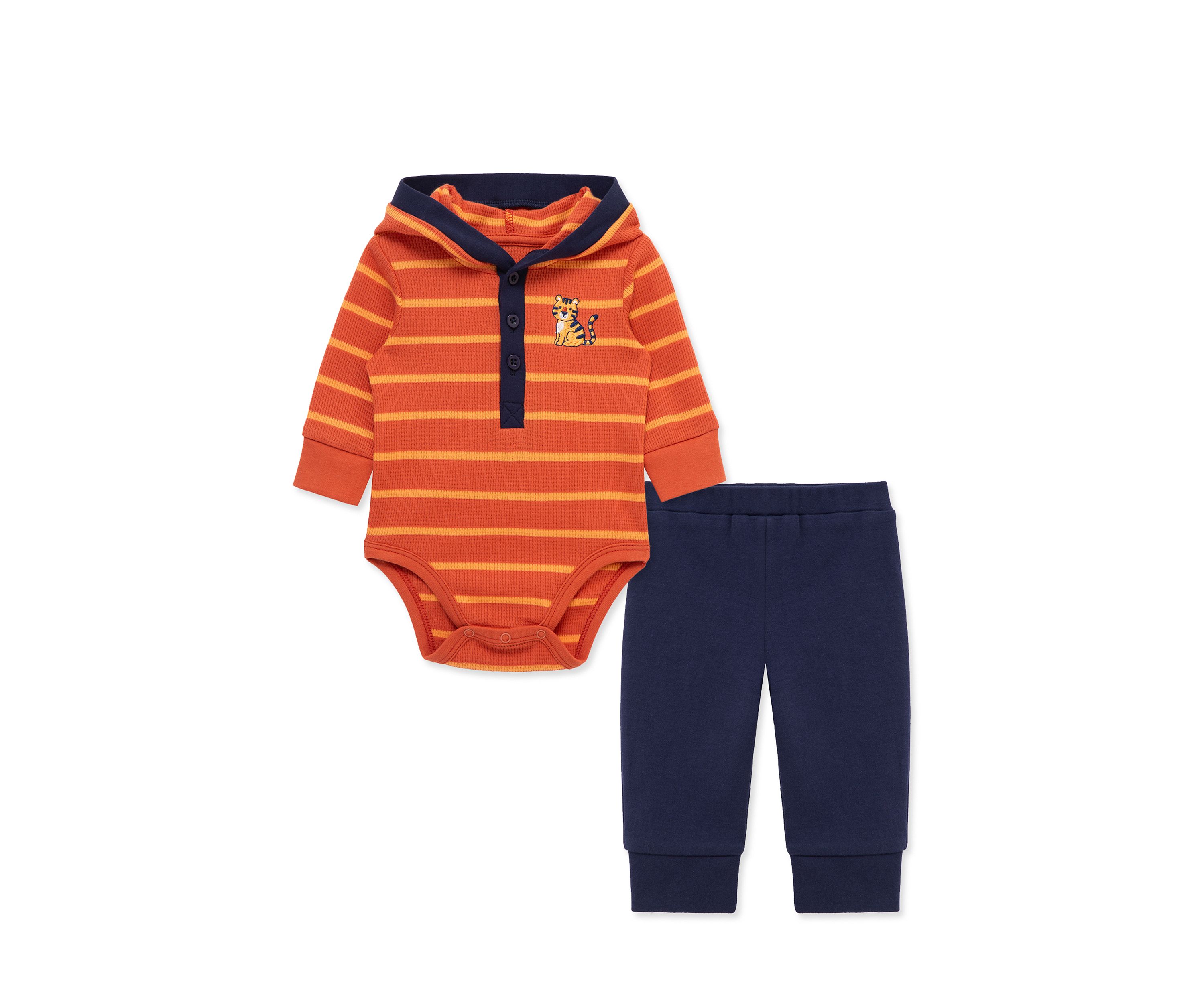 Baby Boys Tiger Bodysuit and Pant Set