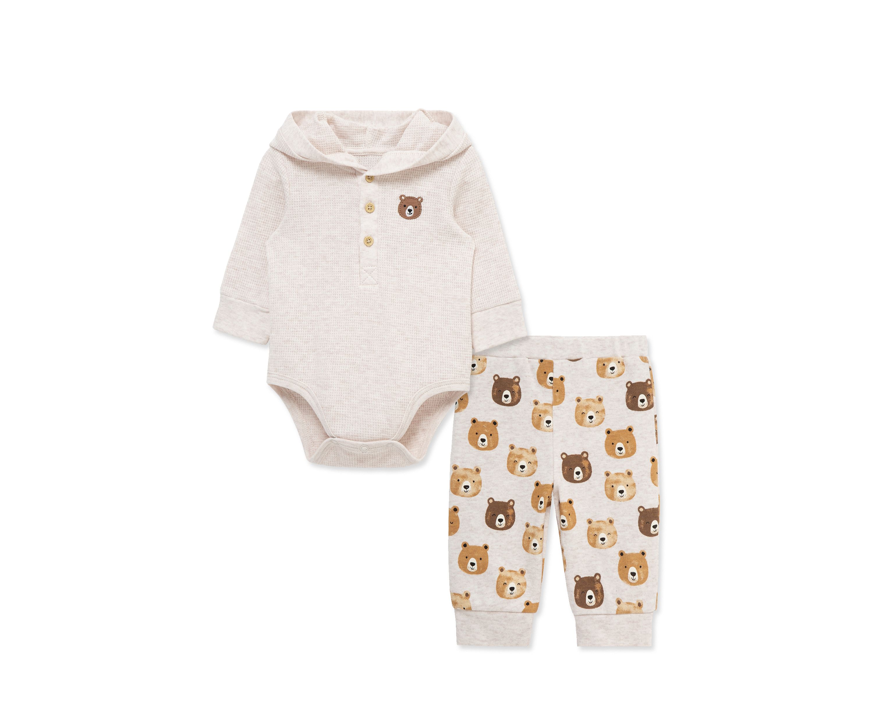 Baby Boys Bear Bodysuit and Pants Set