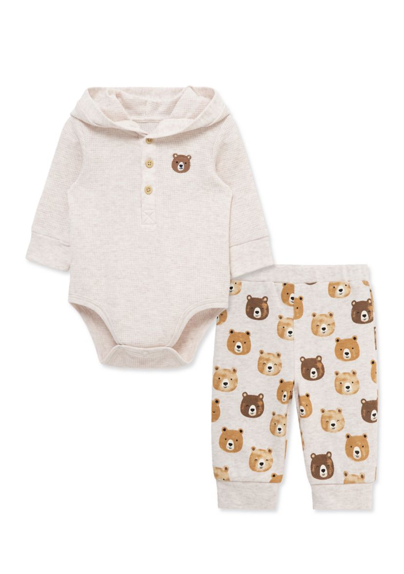 Baby Boys Bear Bodysuit and Pants Set