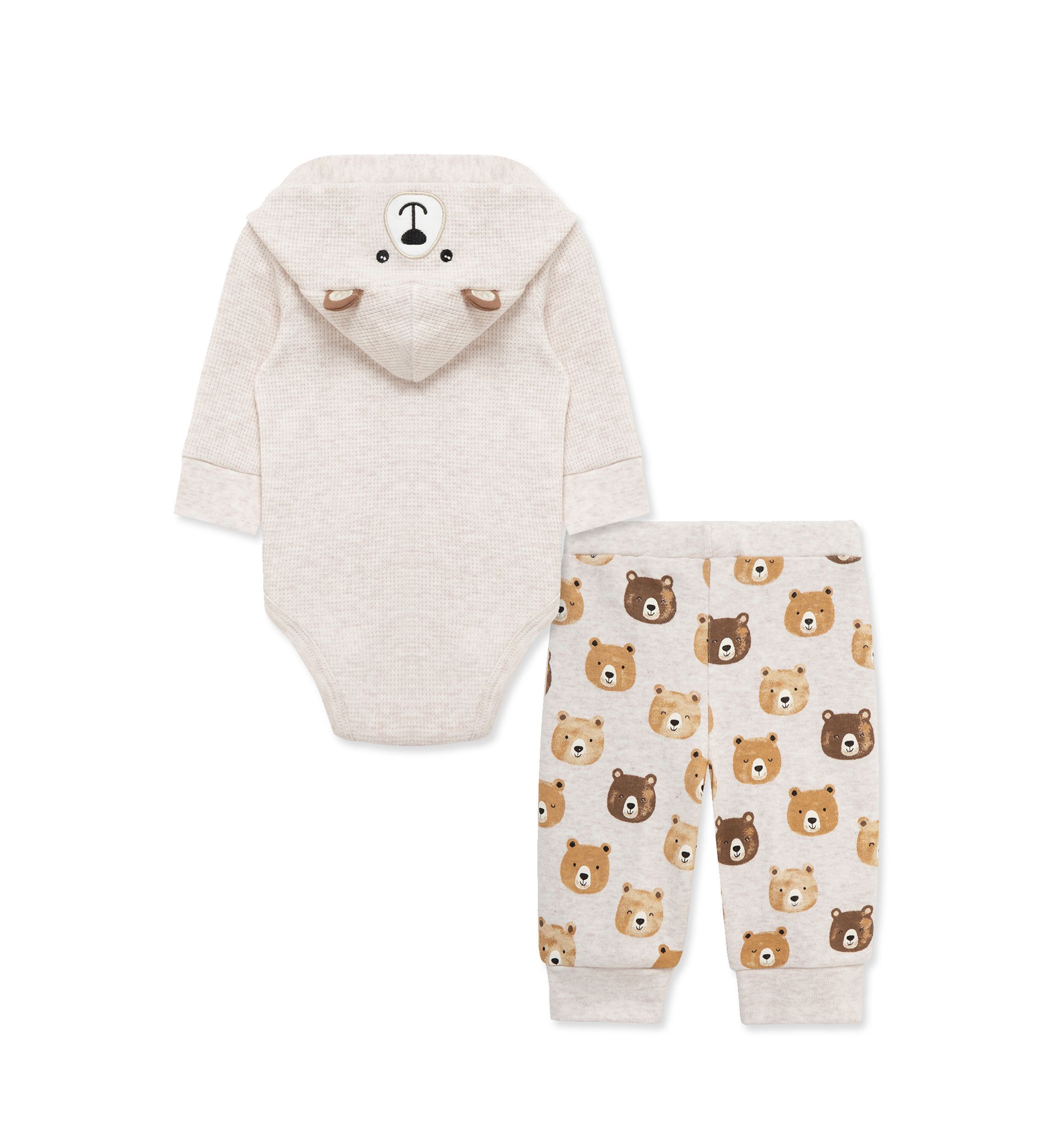 Baby Boys Bear Bodysuit and Pants Set