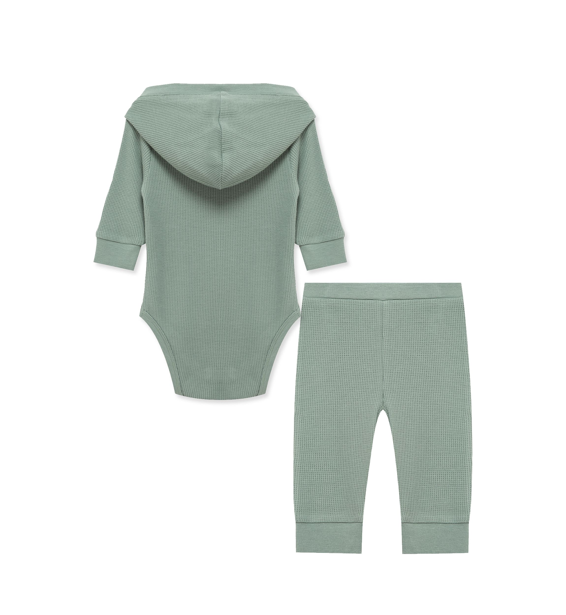 Baby Boys Green Bodysuit Pant Set