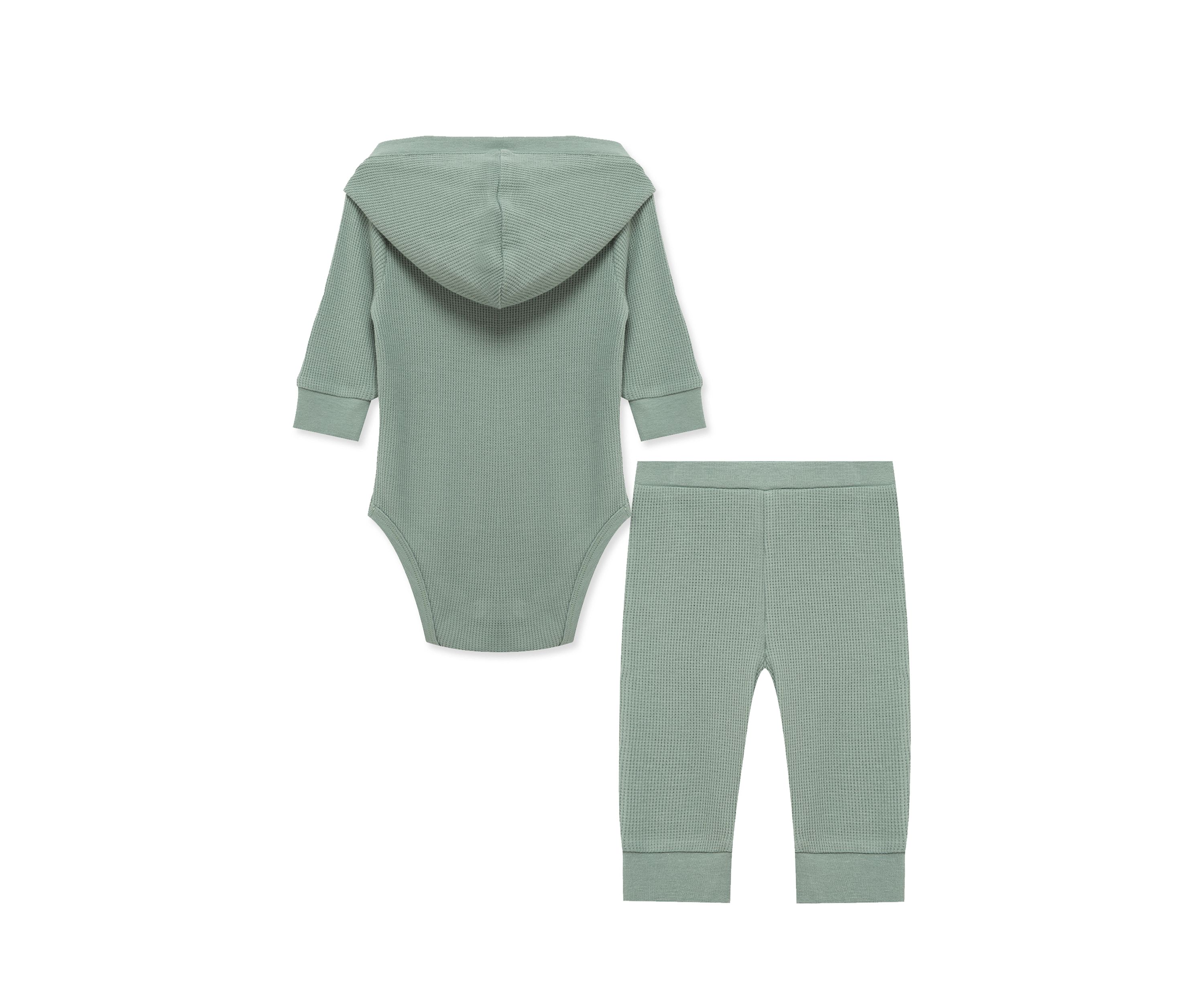 Baby Boys Green Bodysuit Pant Set