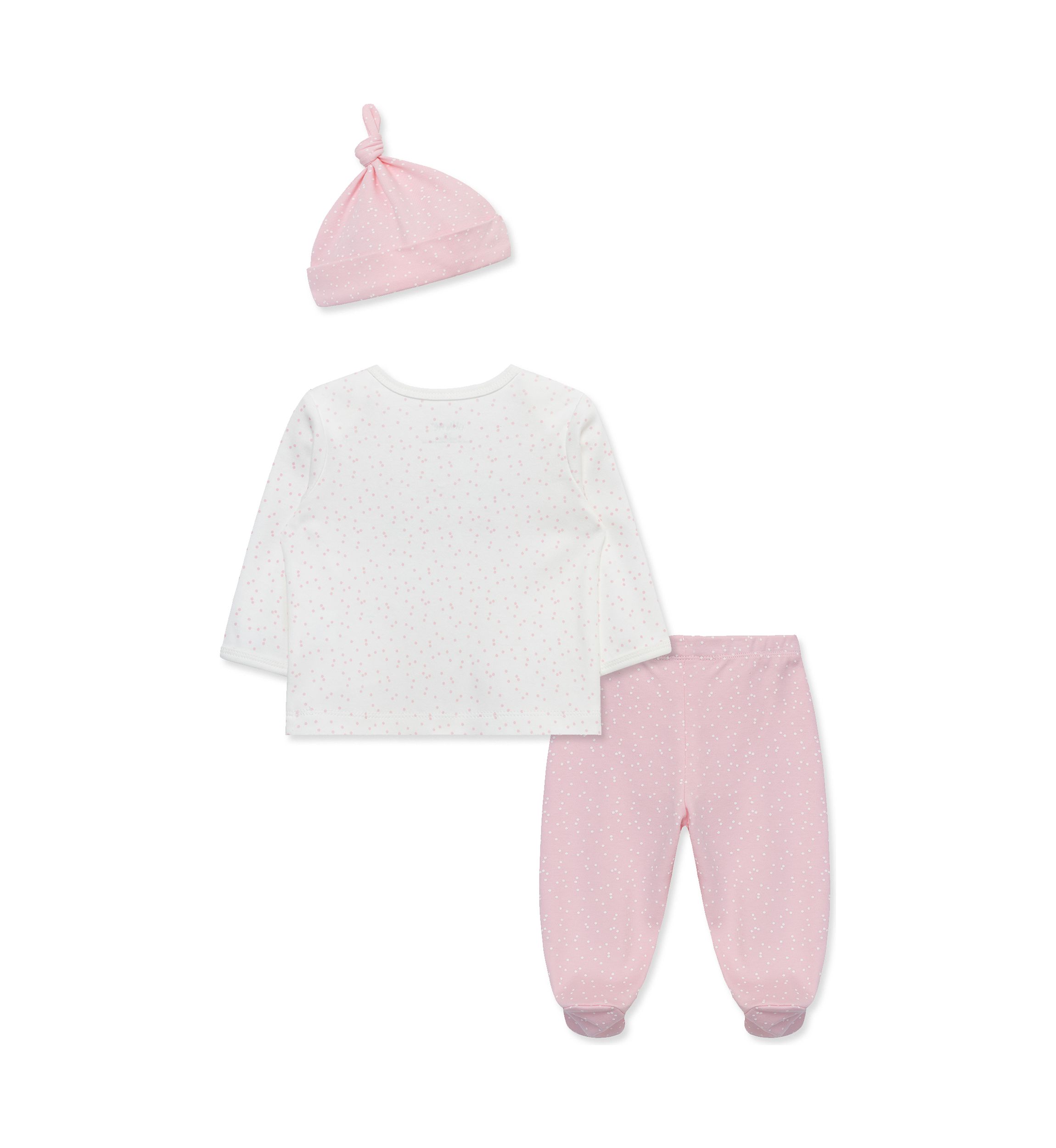 Baby Girls Ballet Stars Printed Pants Set with Hat