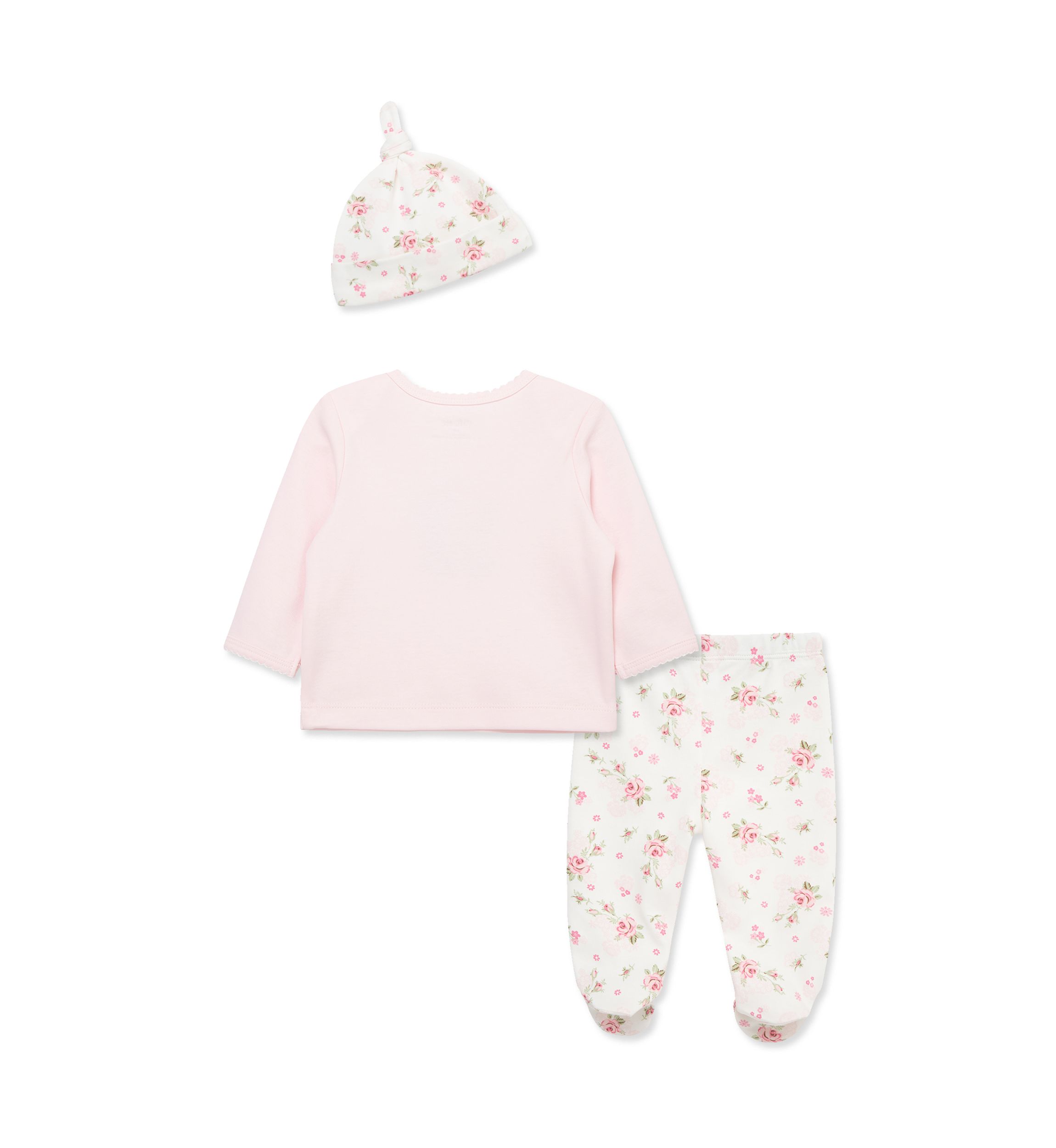 Baby Girls Lace Floral Set with Hat