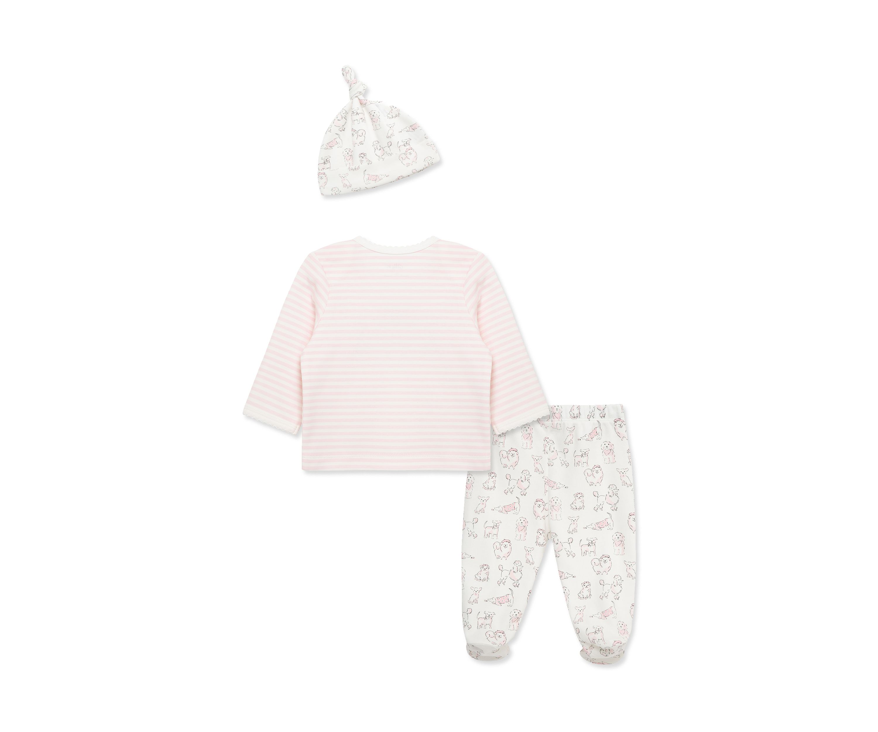 Baby Girls Paris Pups Set with Hat