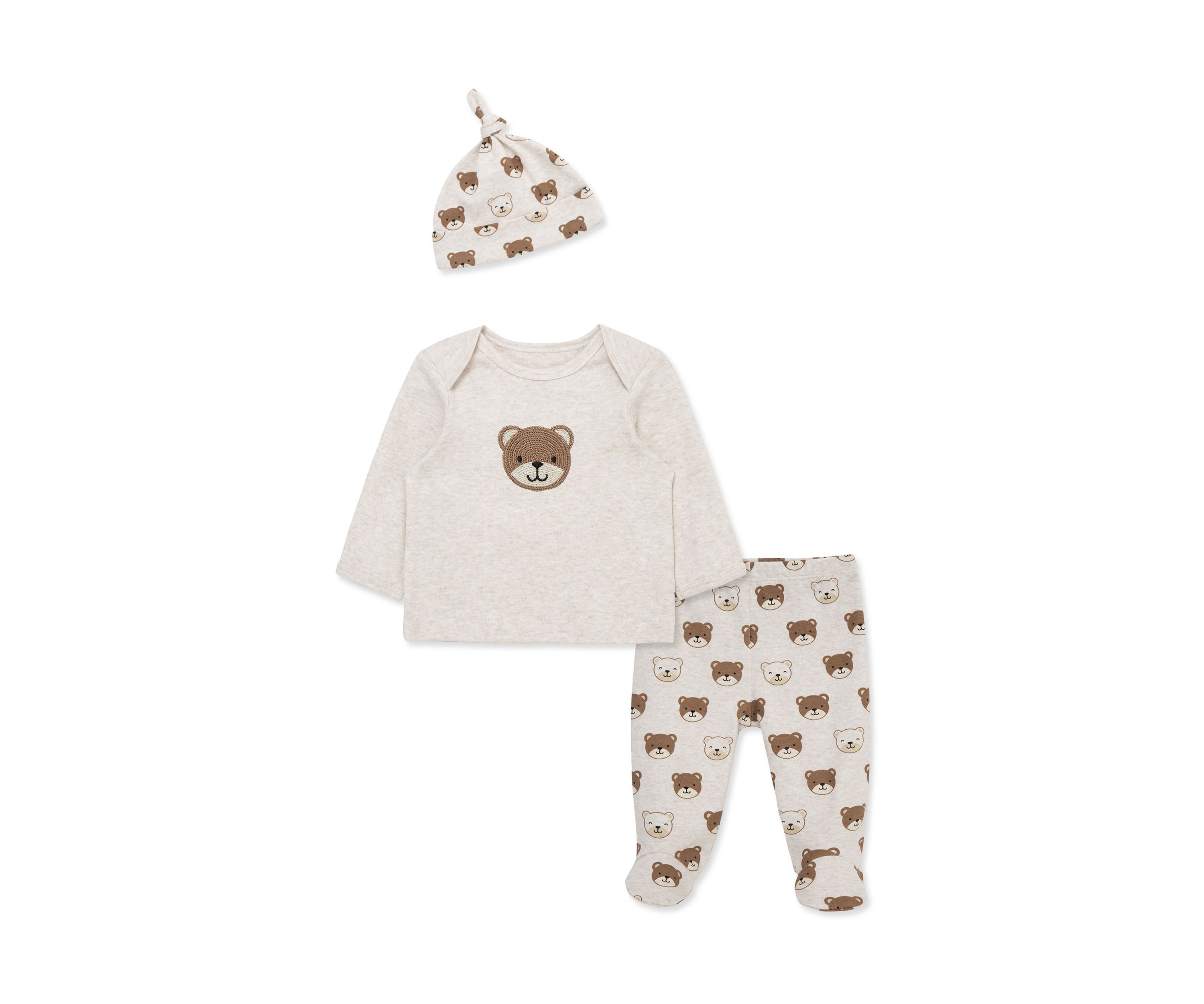 Baby Boys Cute Bear Set with Hat