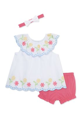 Hudson Baby Quilted Cotton Dress and Leggings, Blush Rose - Hudson  Childrenswear