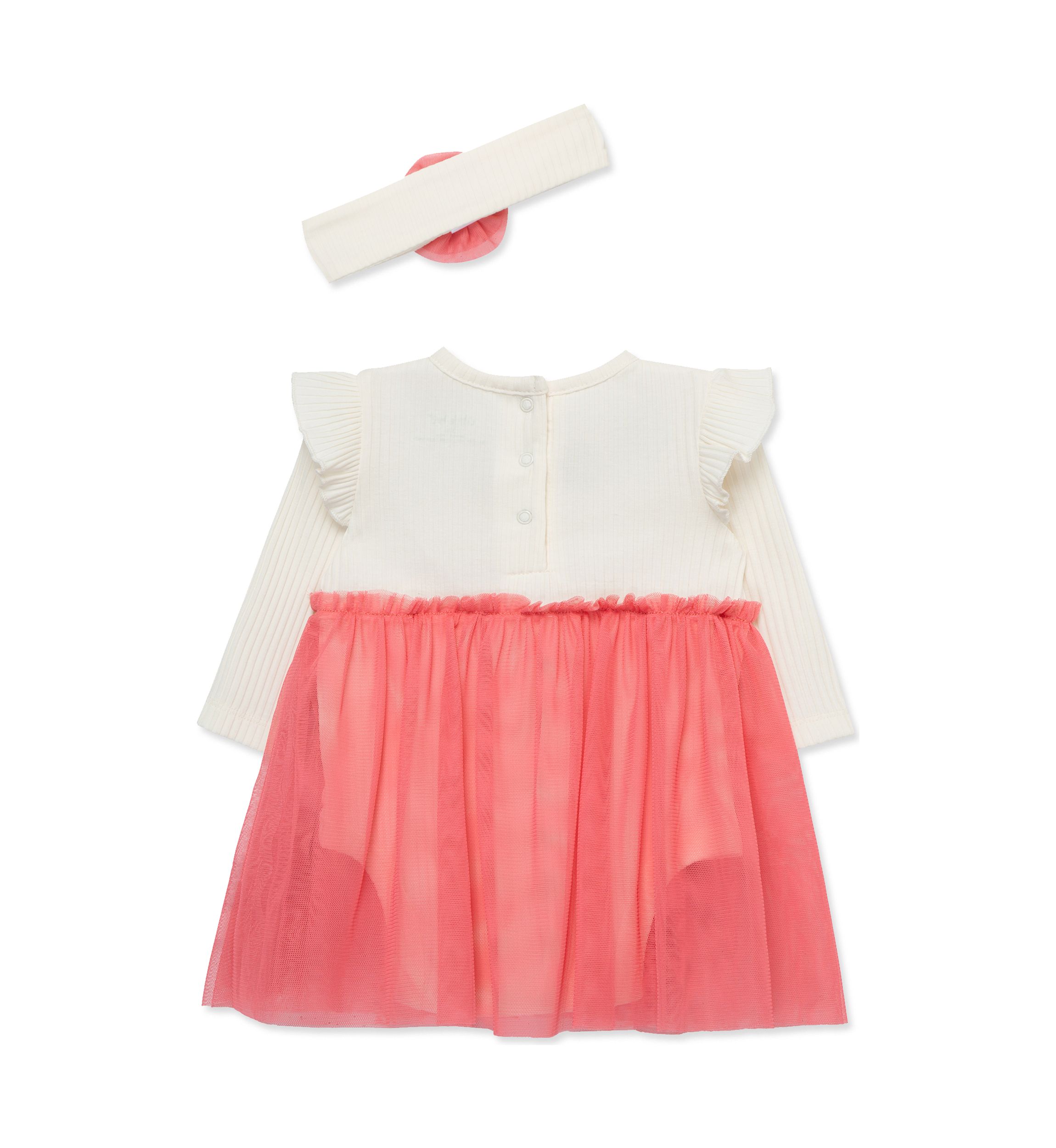 Baby Girls Garland Tutu Bodysuit with Headband