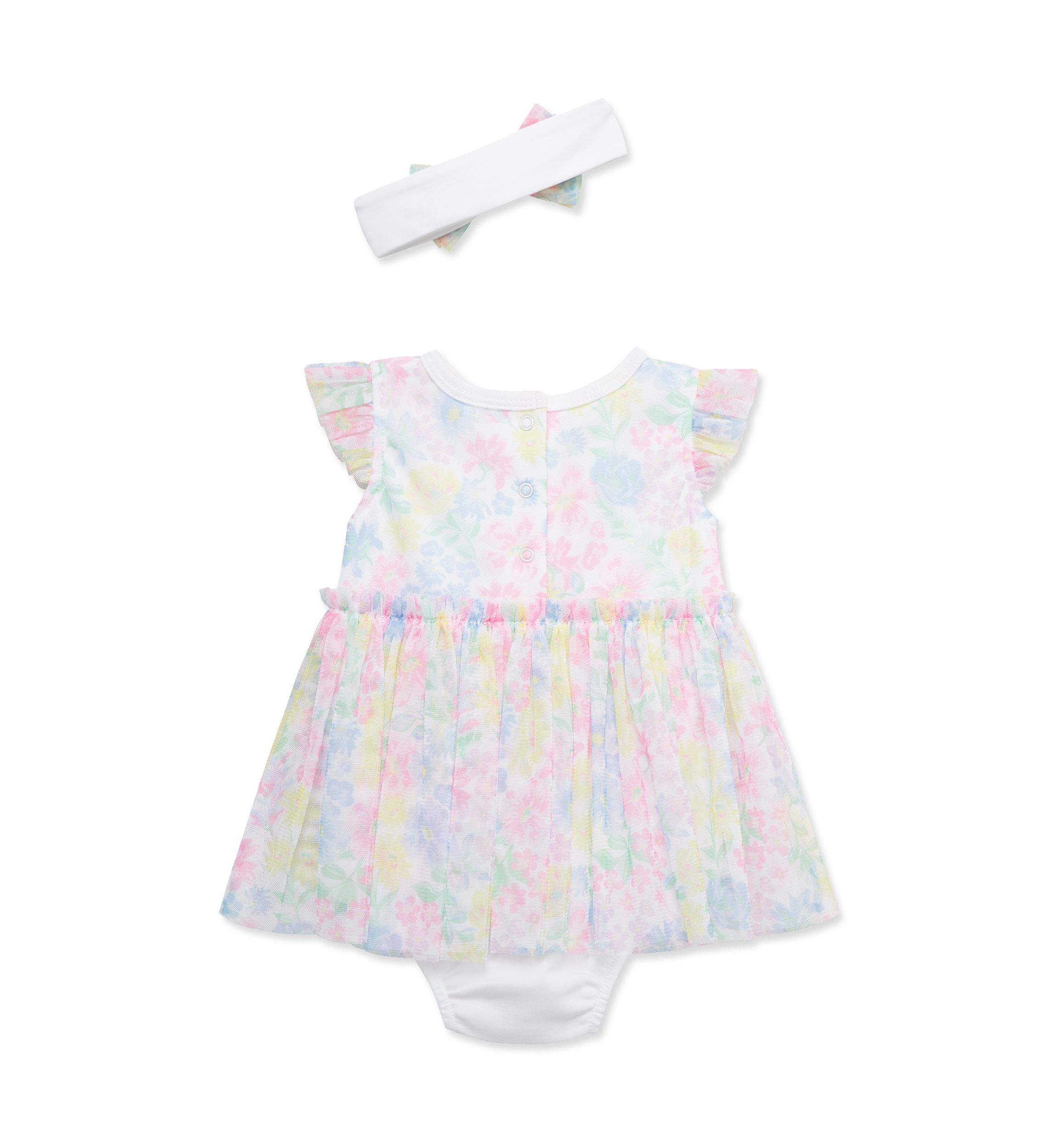 Baby Girls Lush Garden Popover with Headband