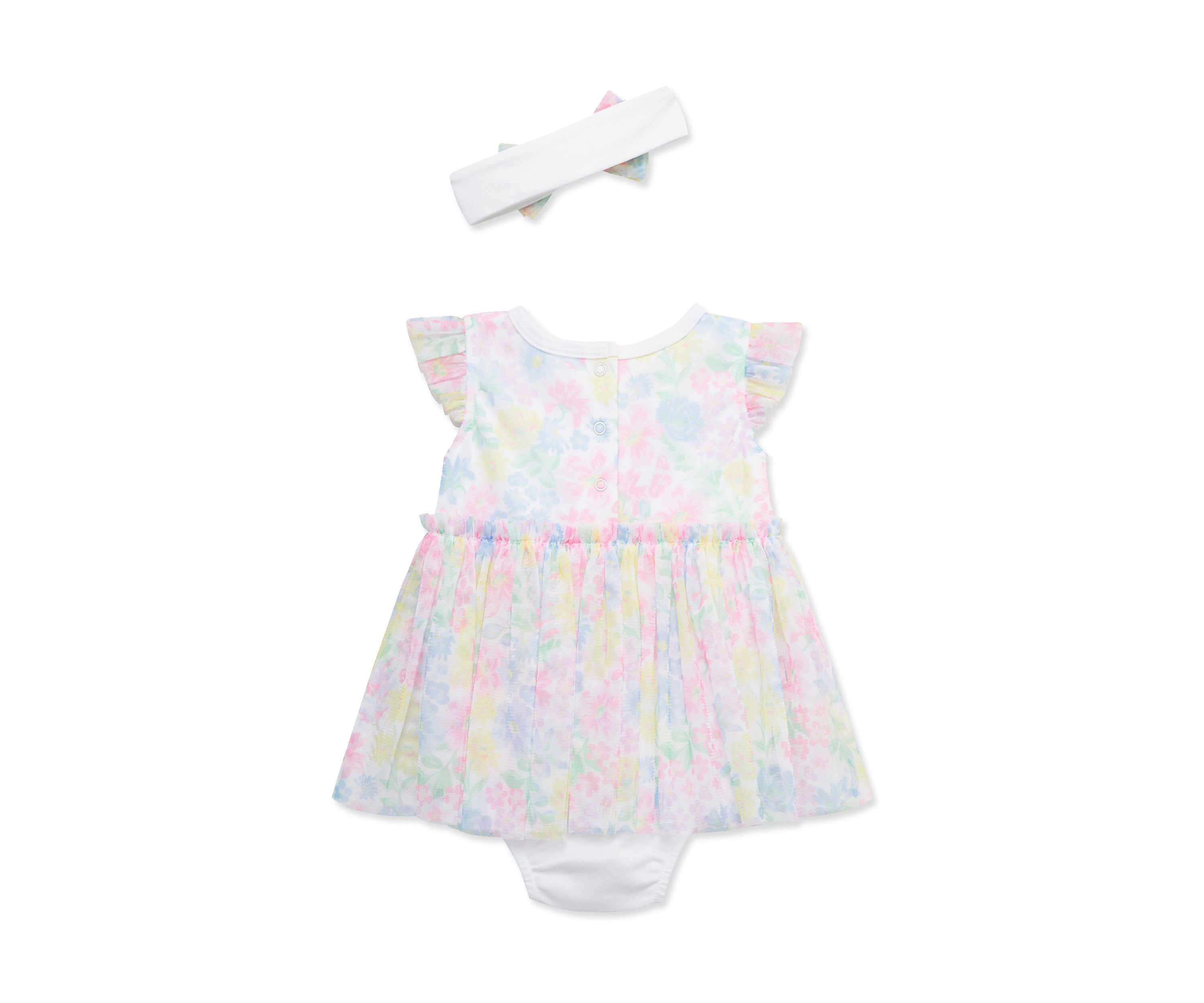 Baby Girls Lush Garden Popover with Headband
