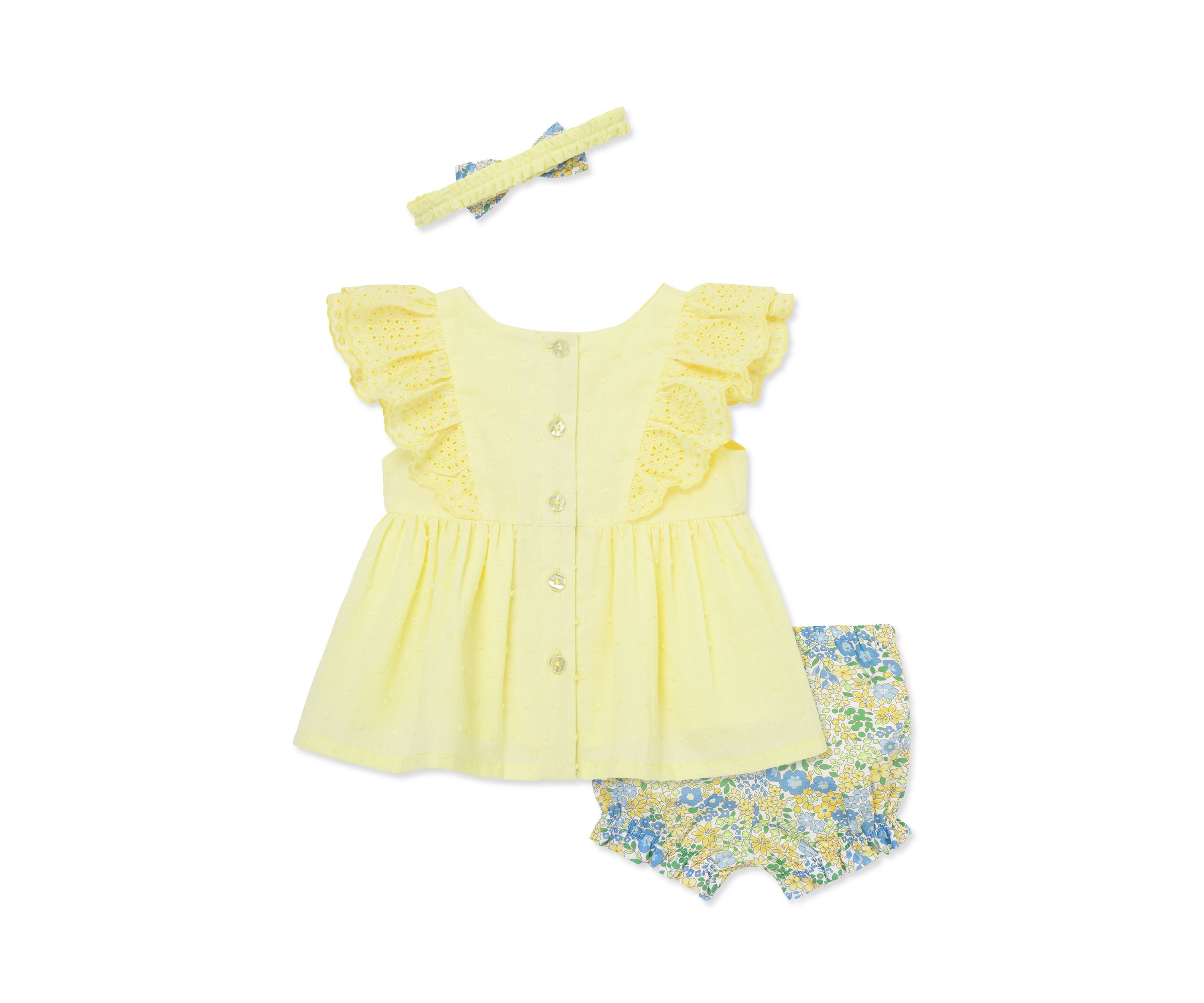 Baby Girls Sunny Floral Sunsuit with Headband