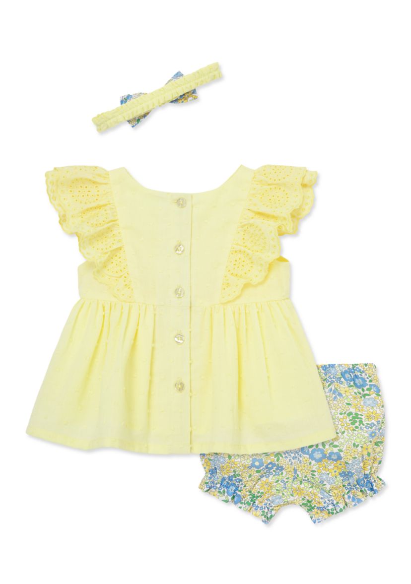 Baby Girls Sunny Floral Sunsuit with Headband