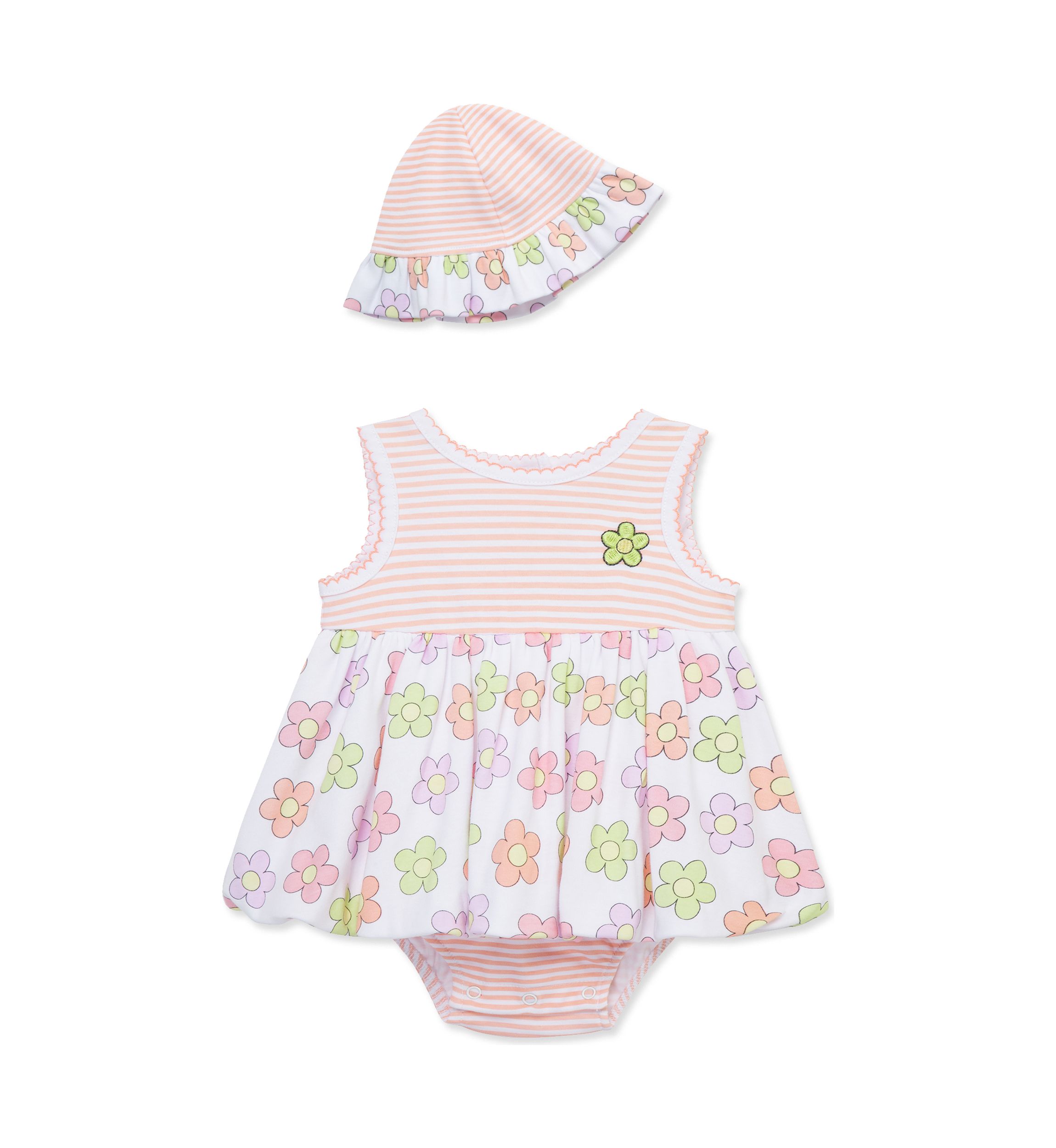 Baby Girls Fun Daisy Popover with Hat
